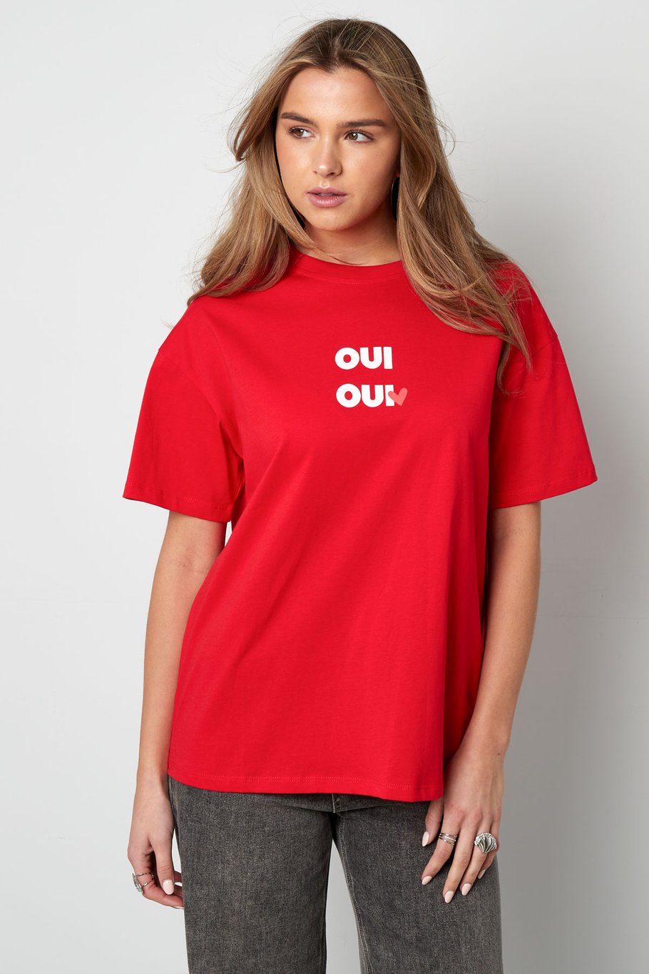 Oui t-shirt | Rood