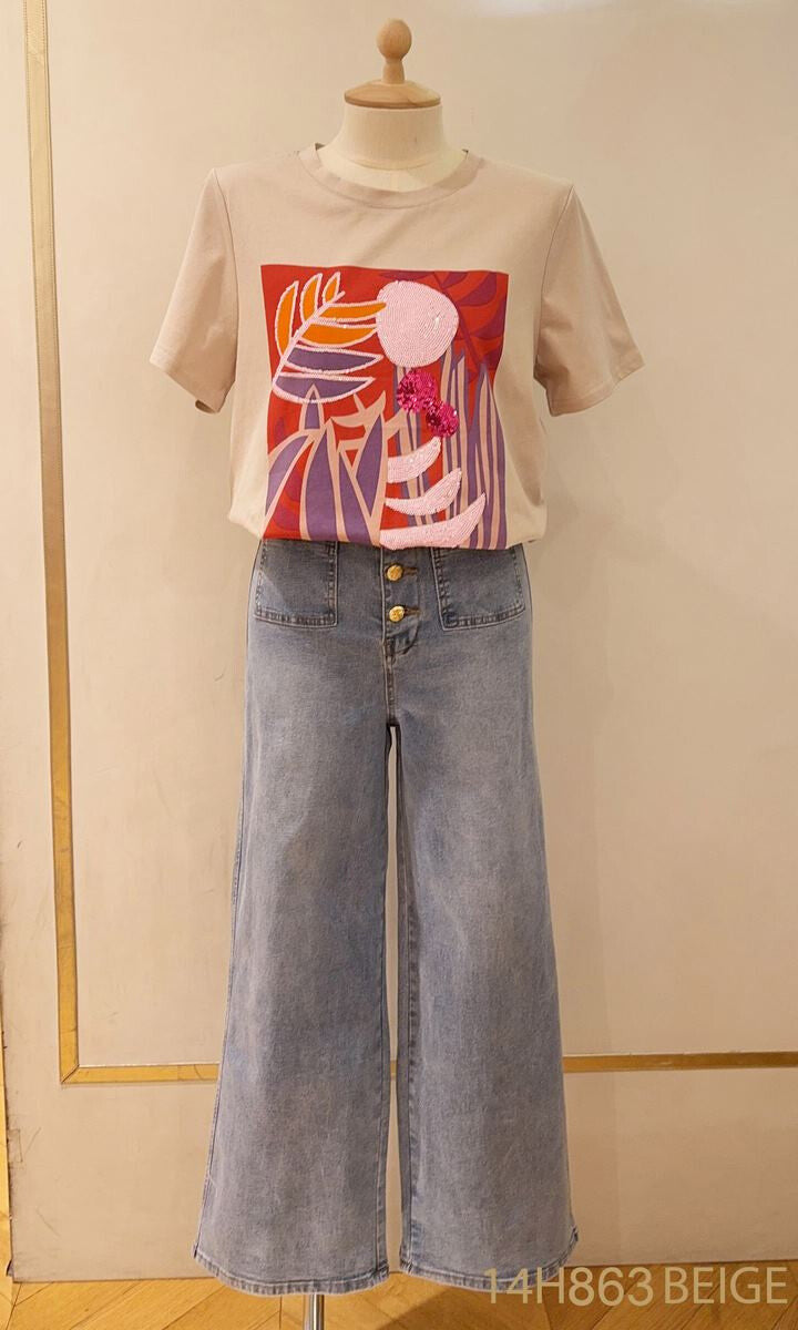 T-shirt Beige
