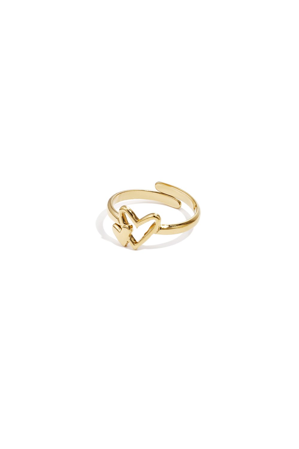 Ring met Hartjes | Goud