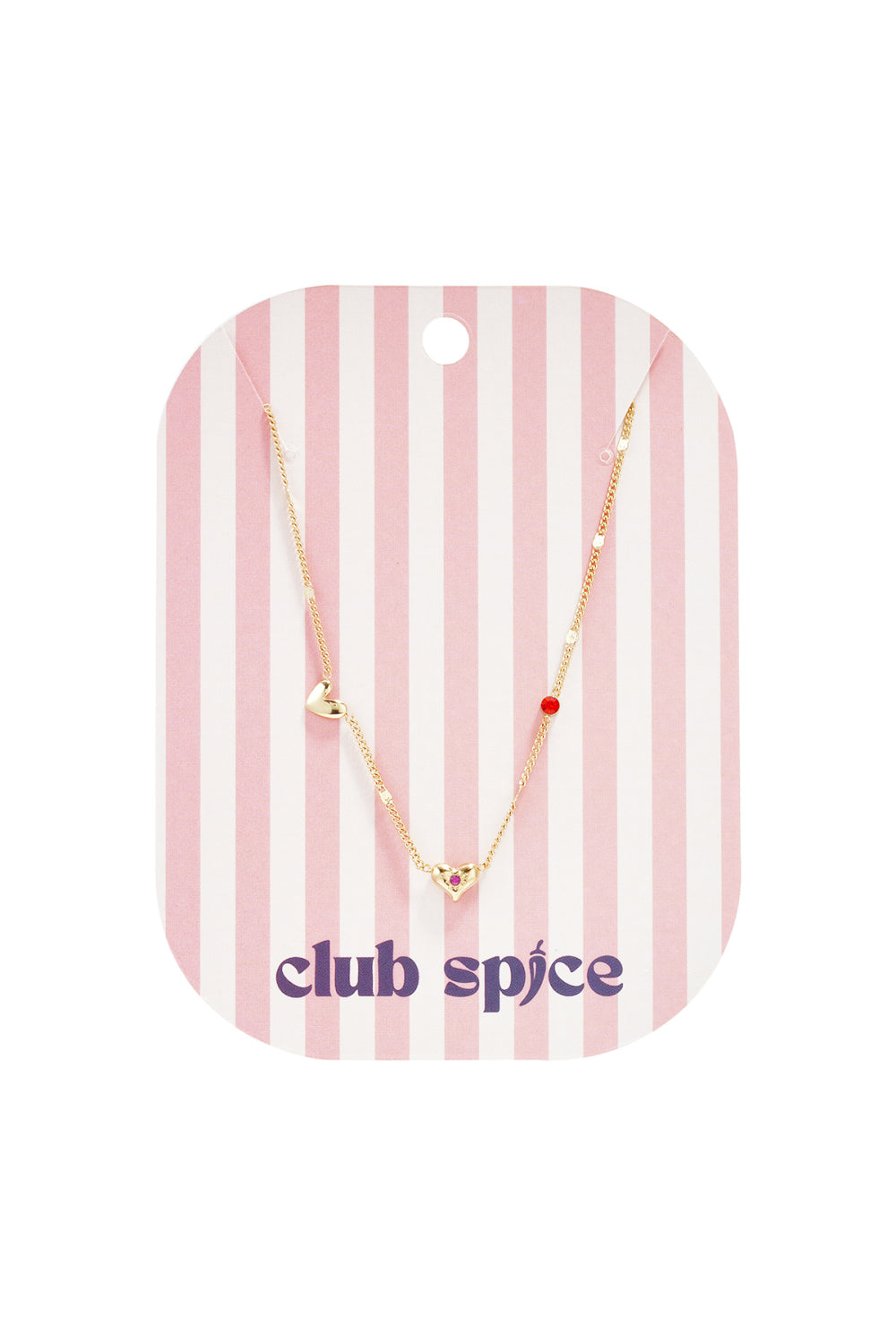 Ketting met Hartje en steentjes