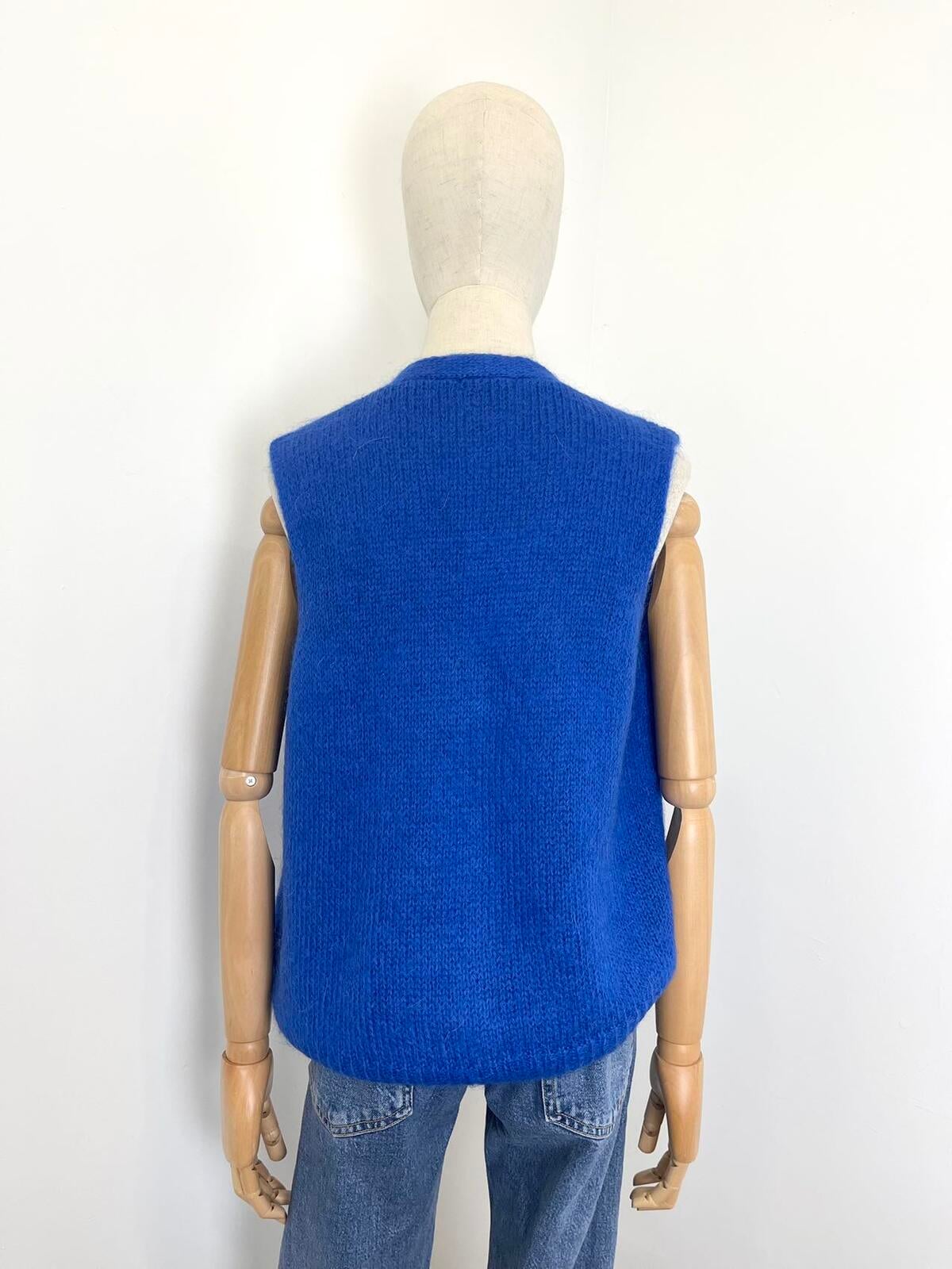 Vest met knopen | Royal bleu