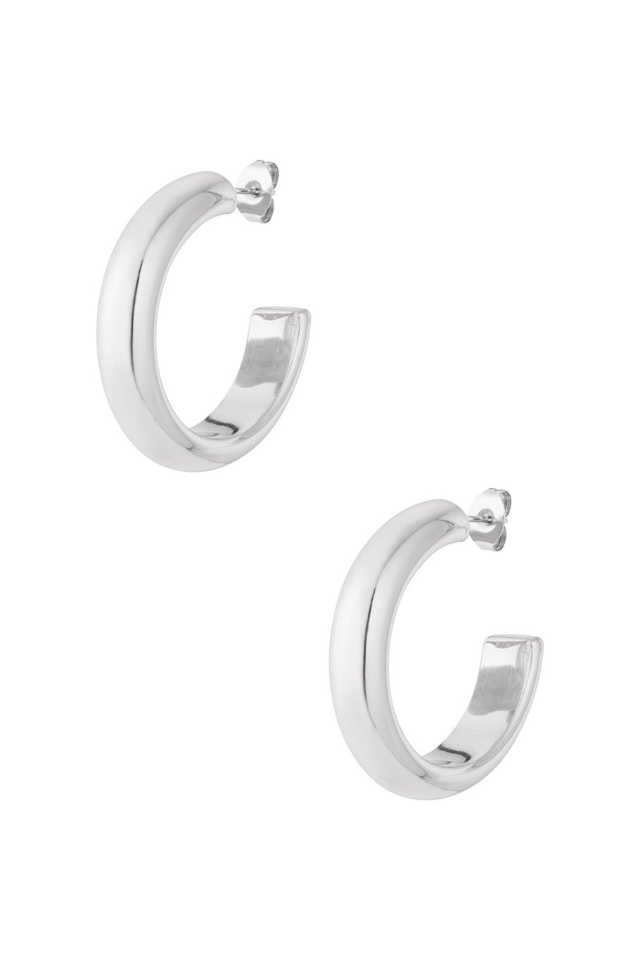 Hoop oorbellen | Zilver