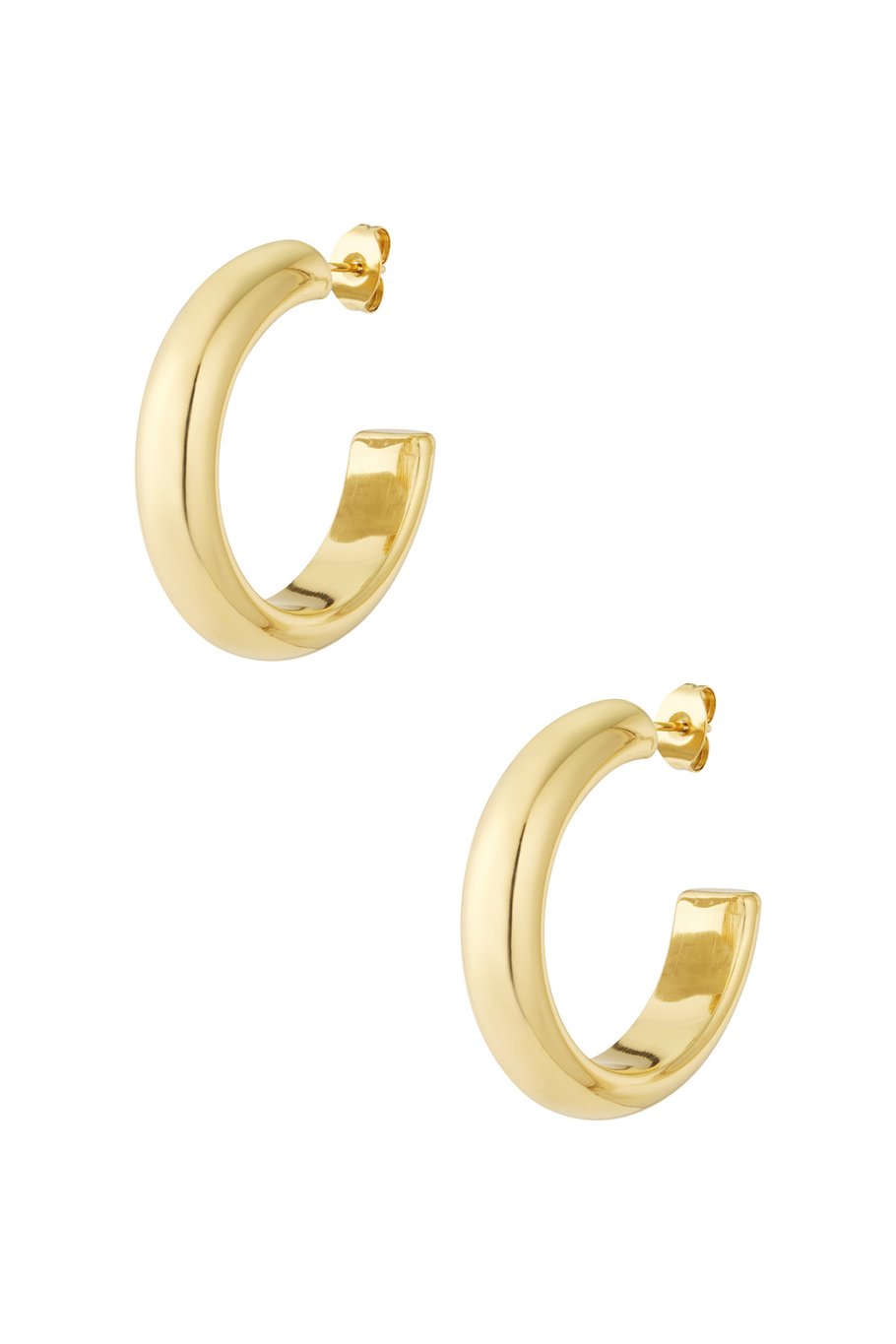 Hoop oorbellen | Goud