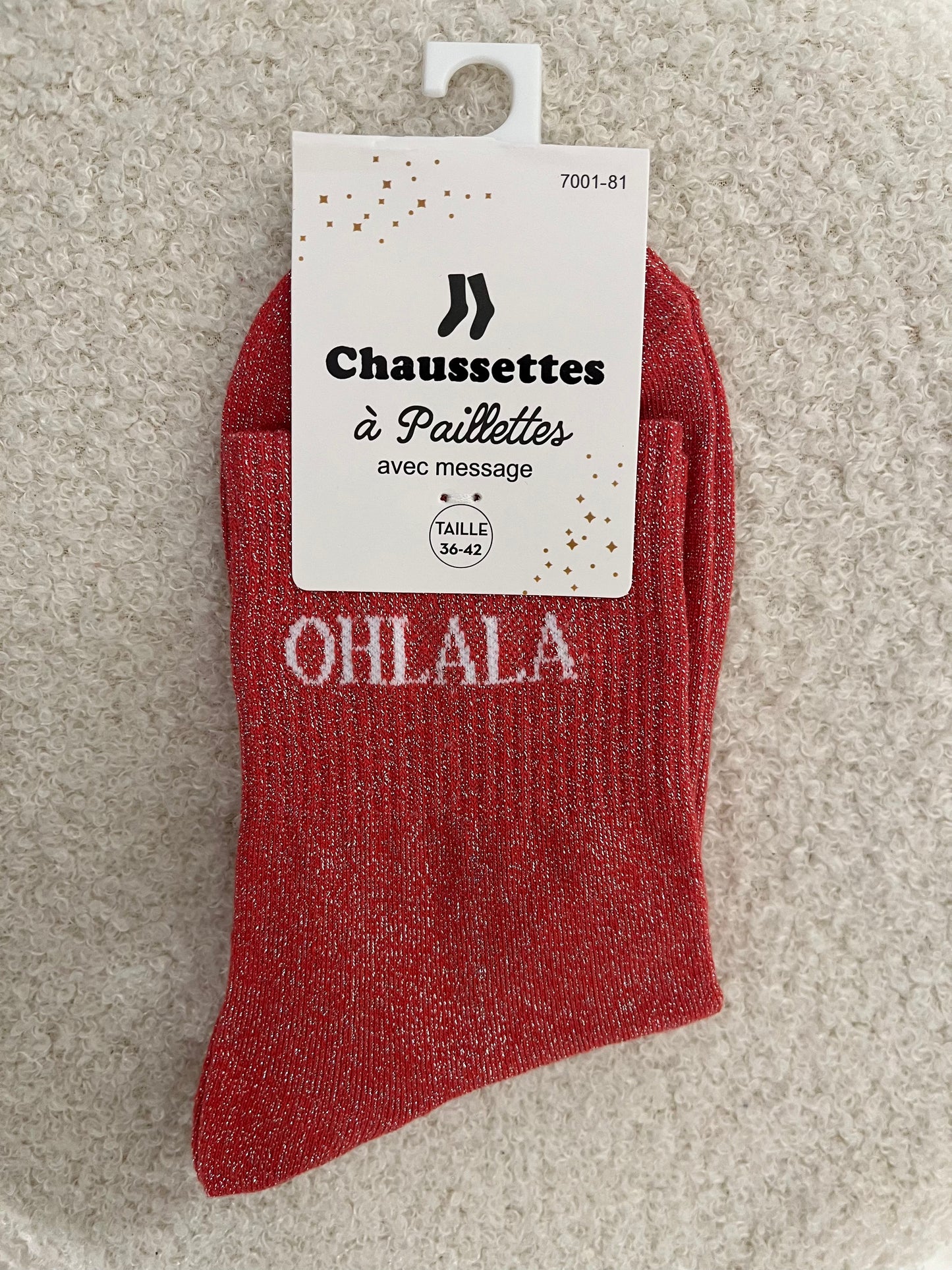 Sokken Ohlala | Rood