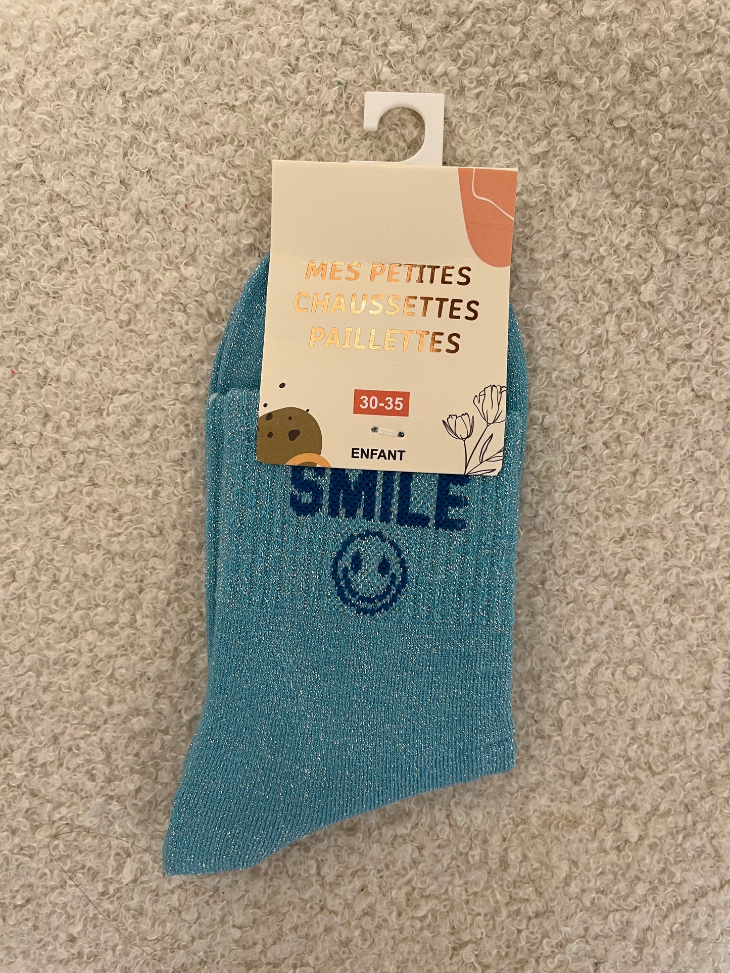 Kindersokken smile | Blauw