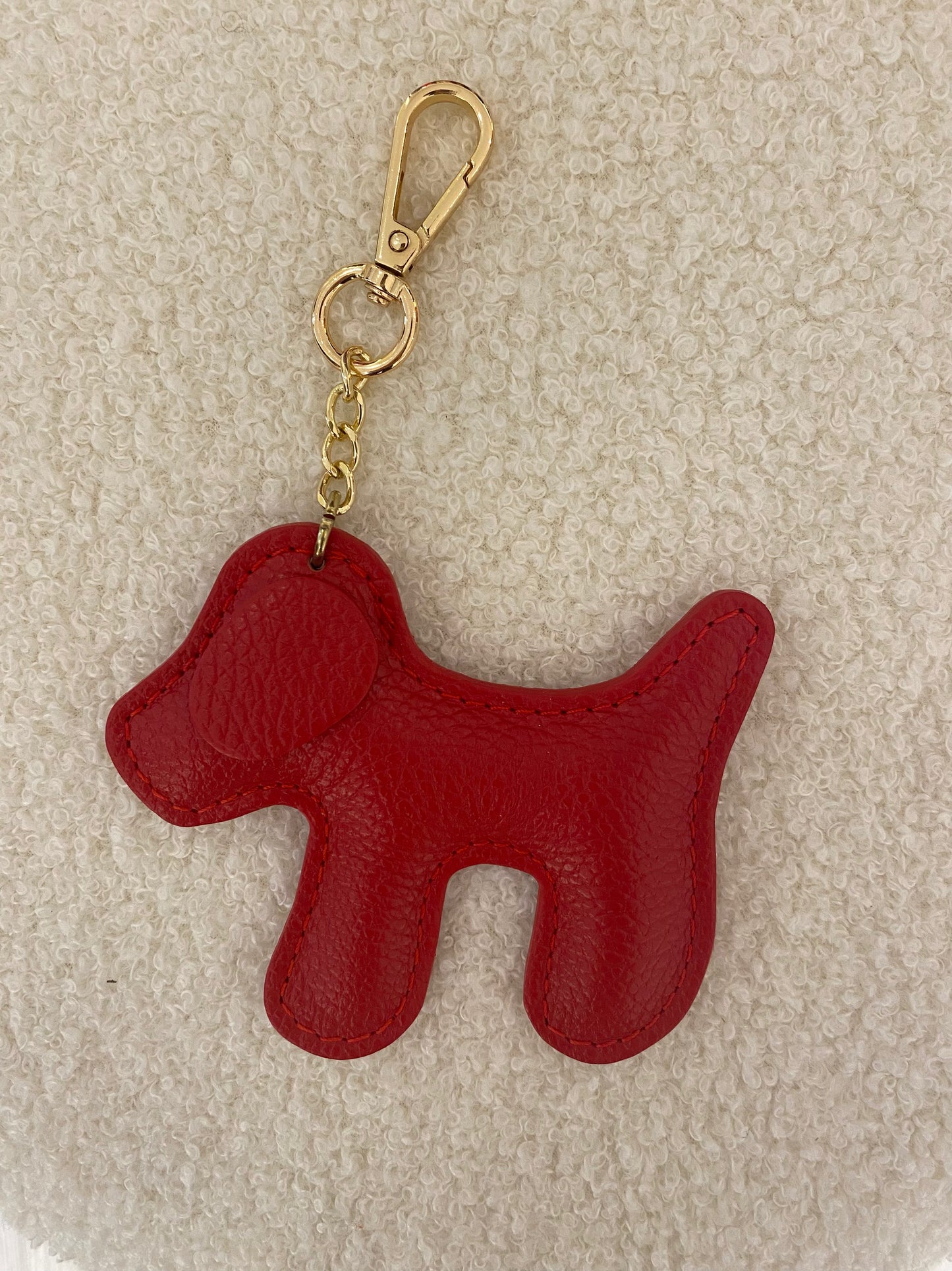 Sleutelhanger hondje | rood