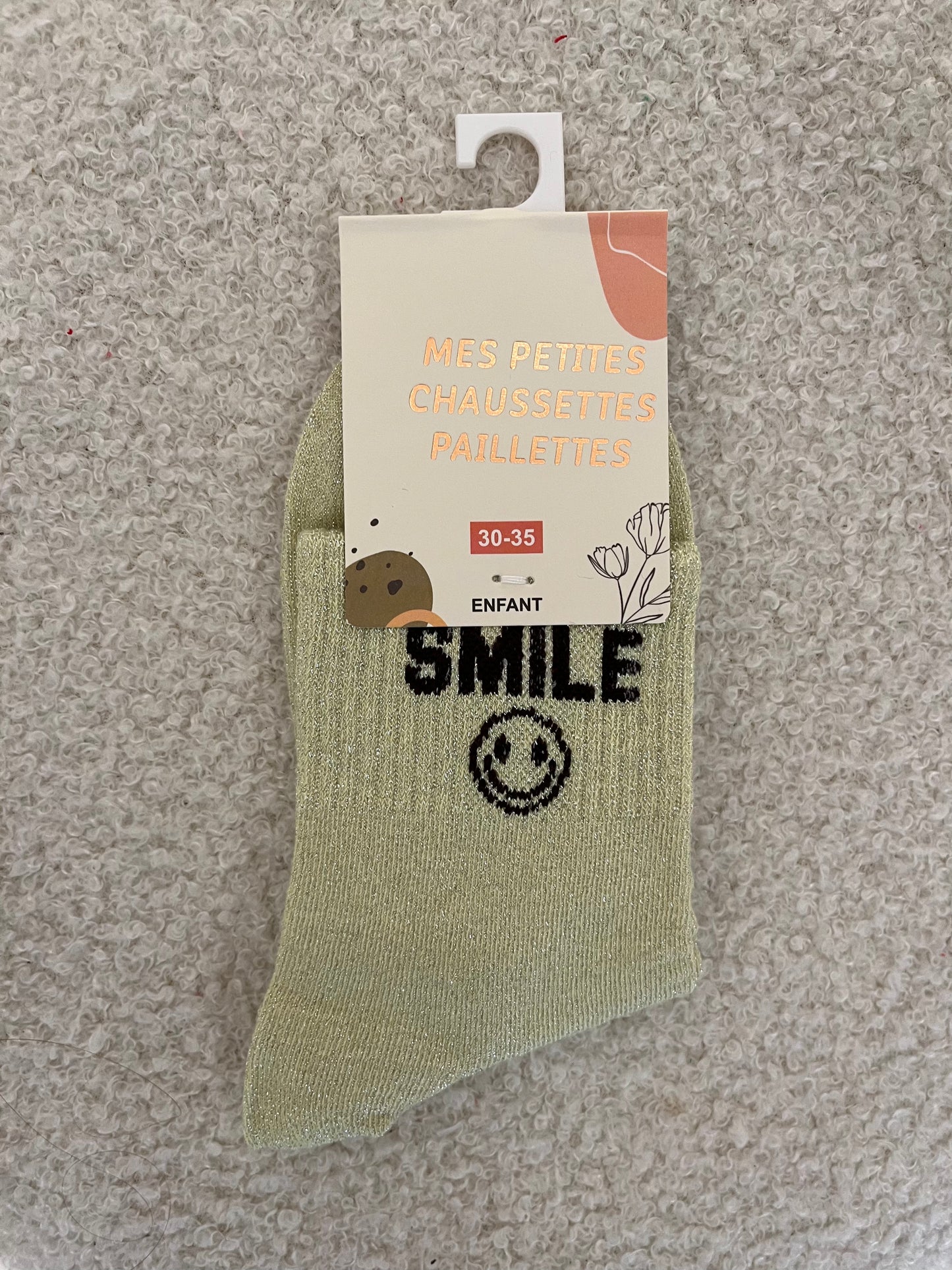 Kindersokken smile | Groen