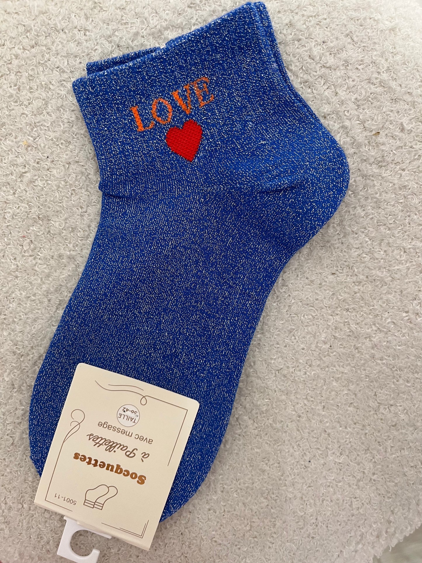 Sokken Love | Blauw