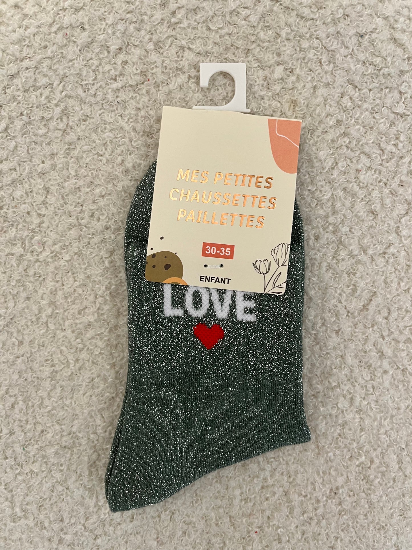 Kindersokken Love | Groen