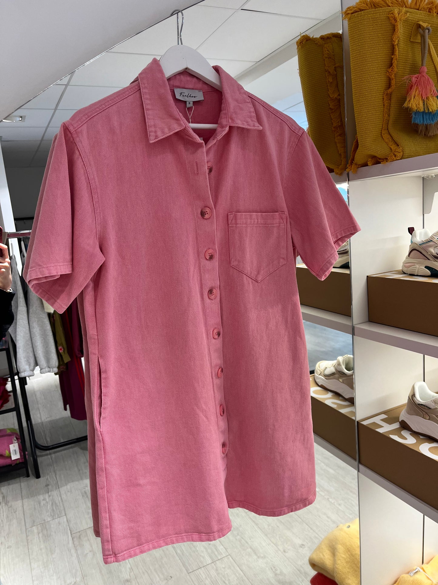 Jeans kleedje | Roos