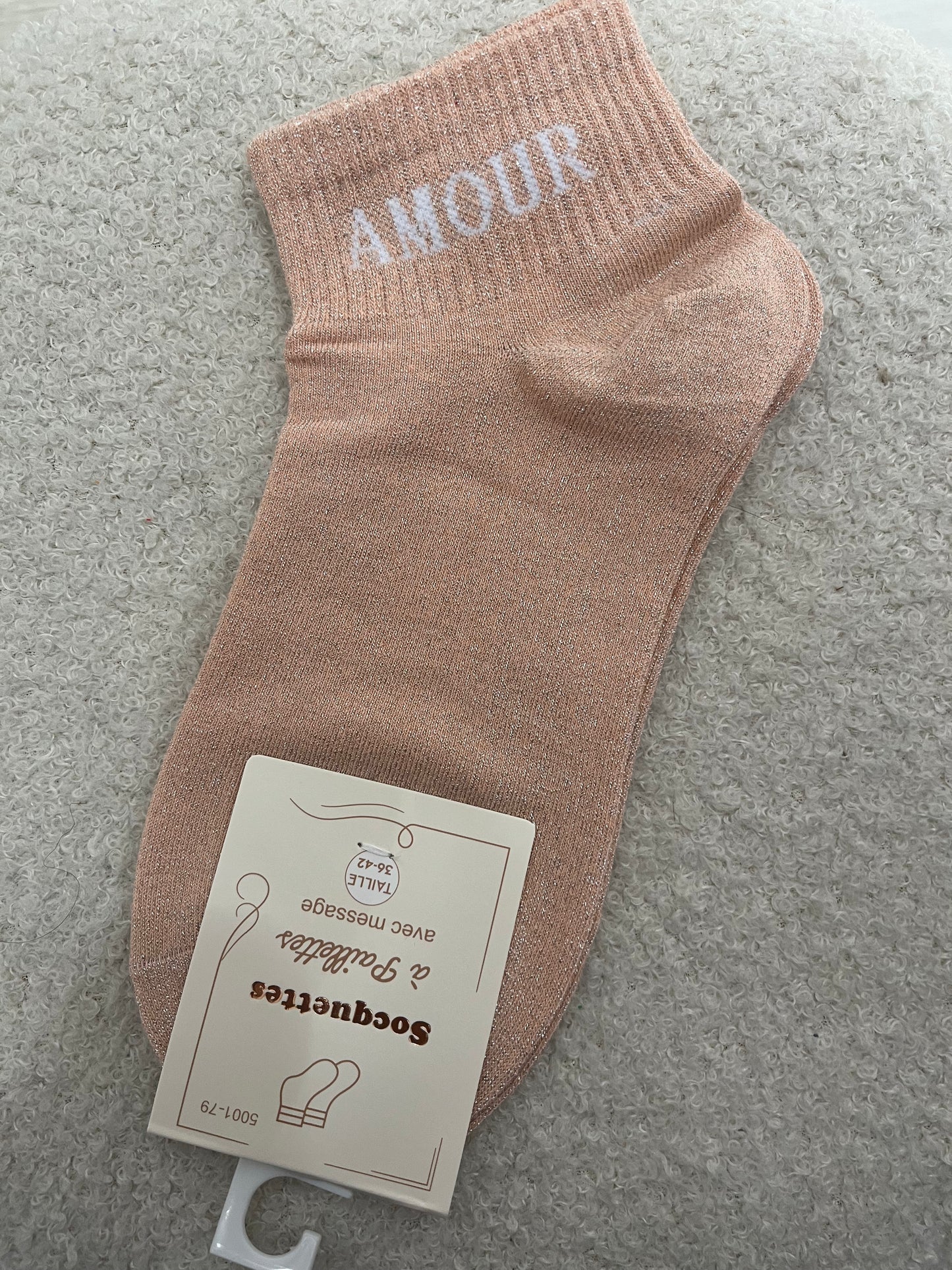 Sokken Amour | Licht Roos
