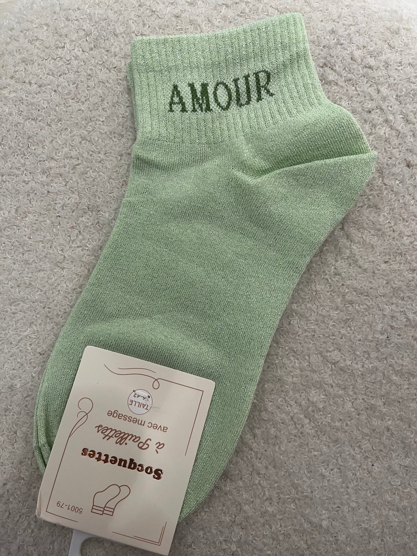 Sokken Amour | Licht groen