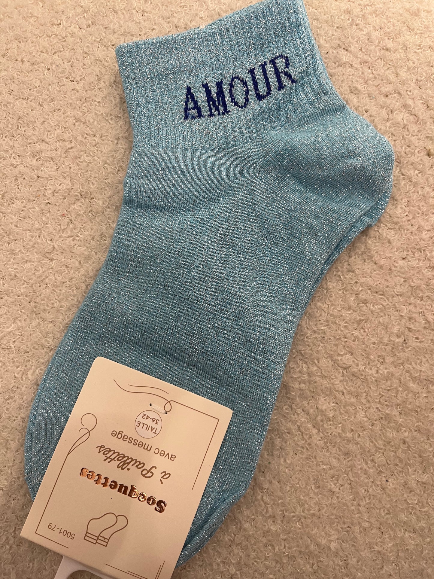 Sokken Amour | licht blauw