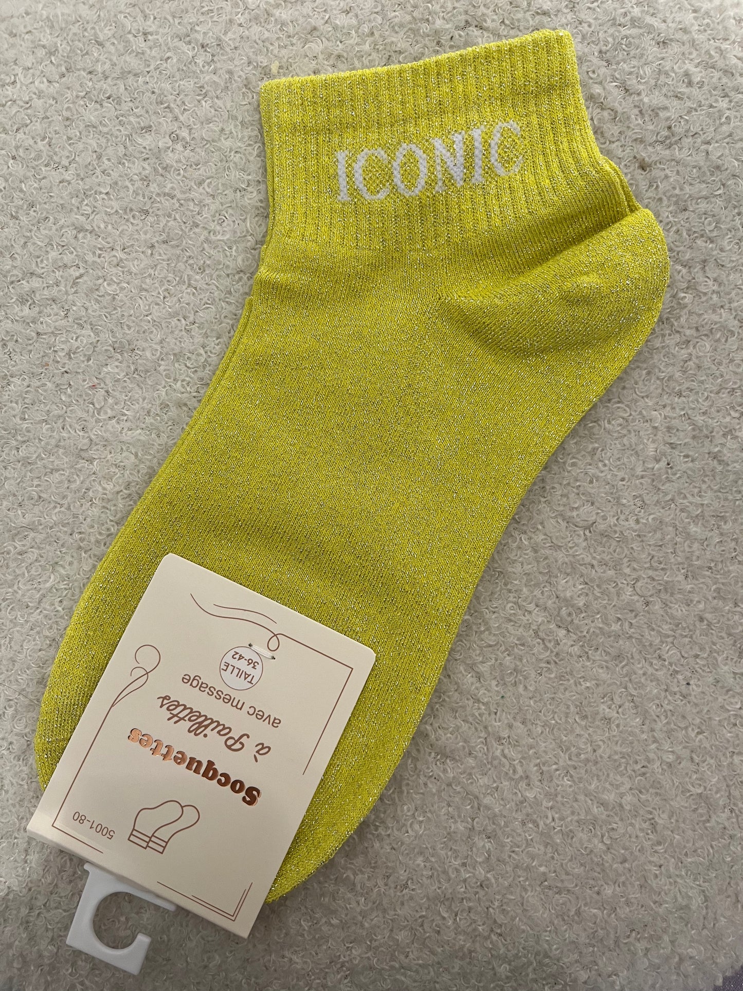 Sokken Iconic | Geel