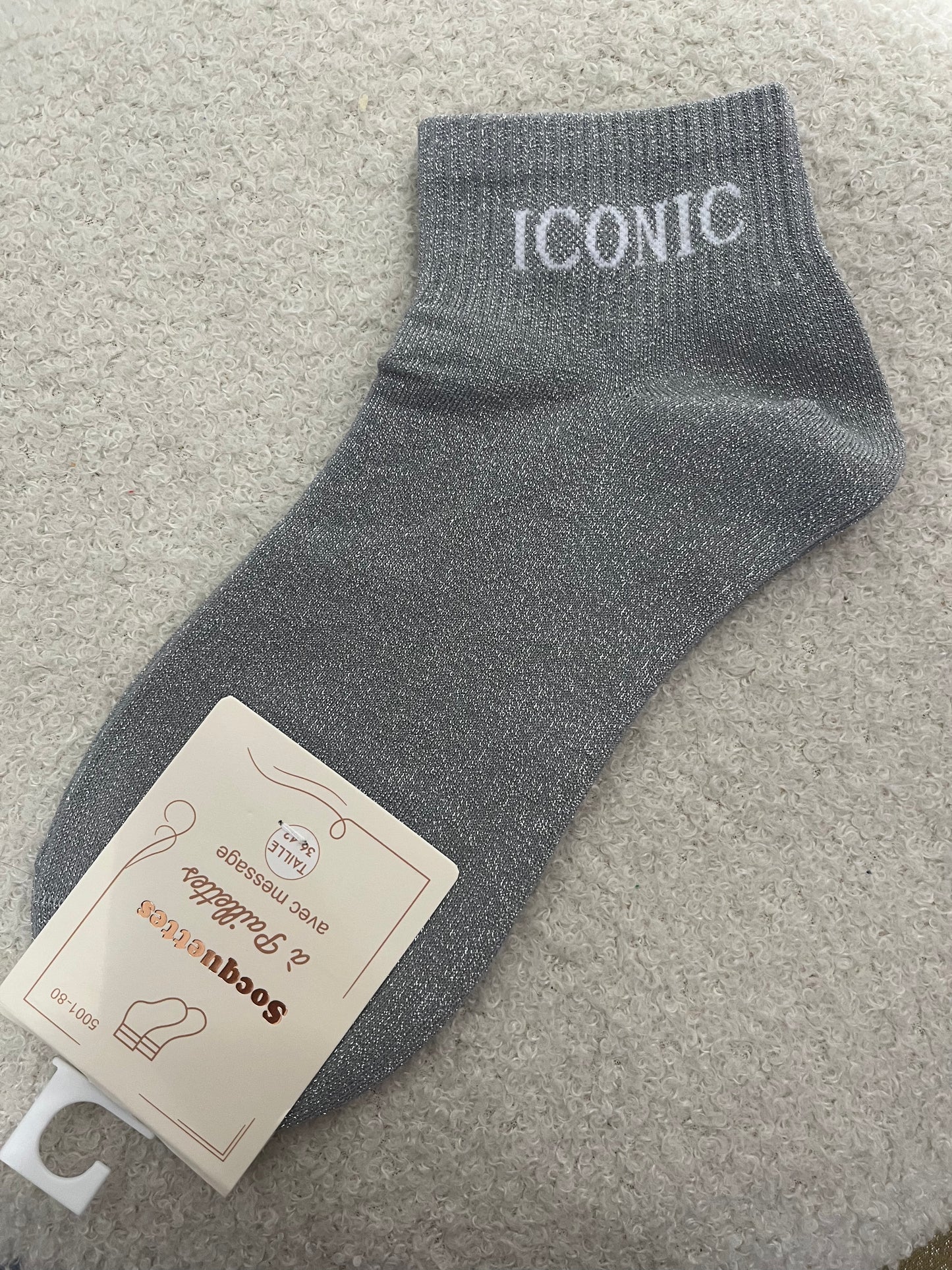 Sokken Iconic | Grijs