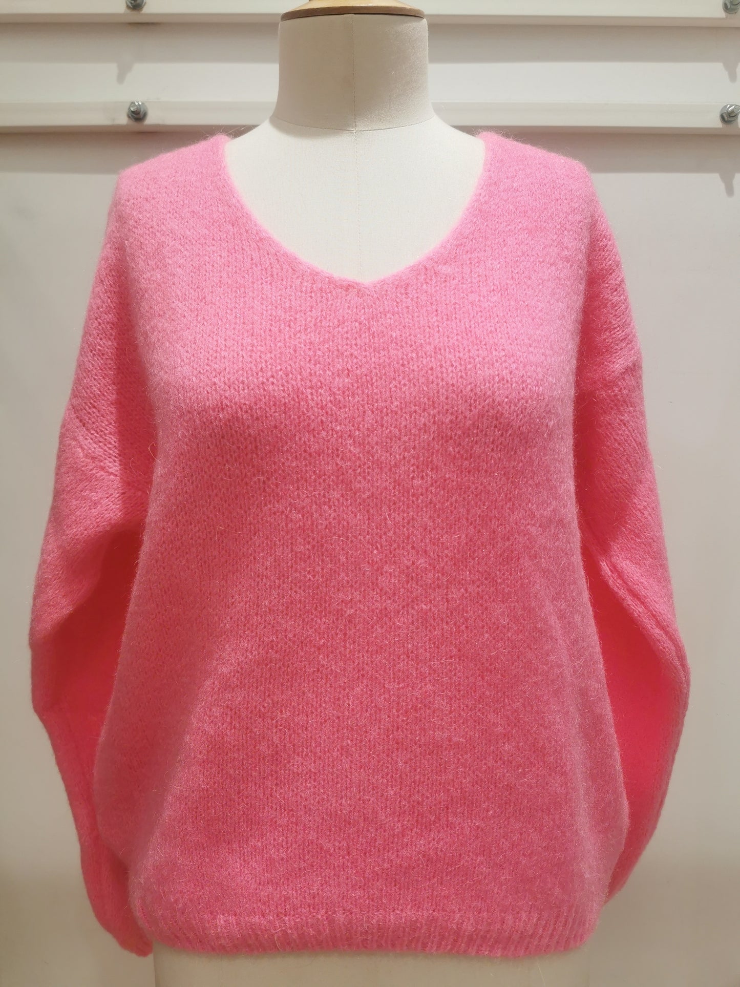 V-hals trui | Rose bébé