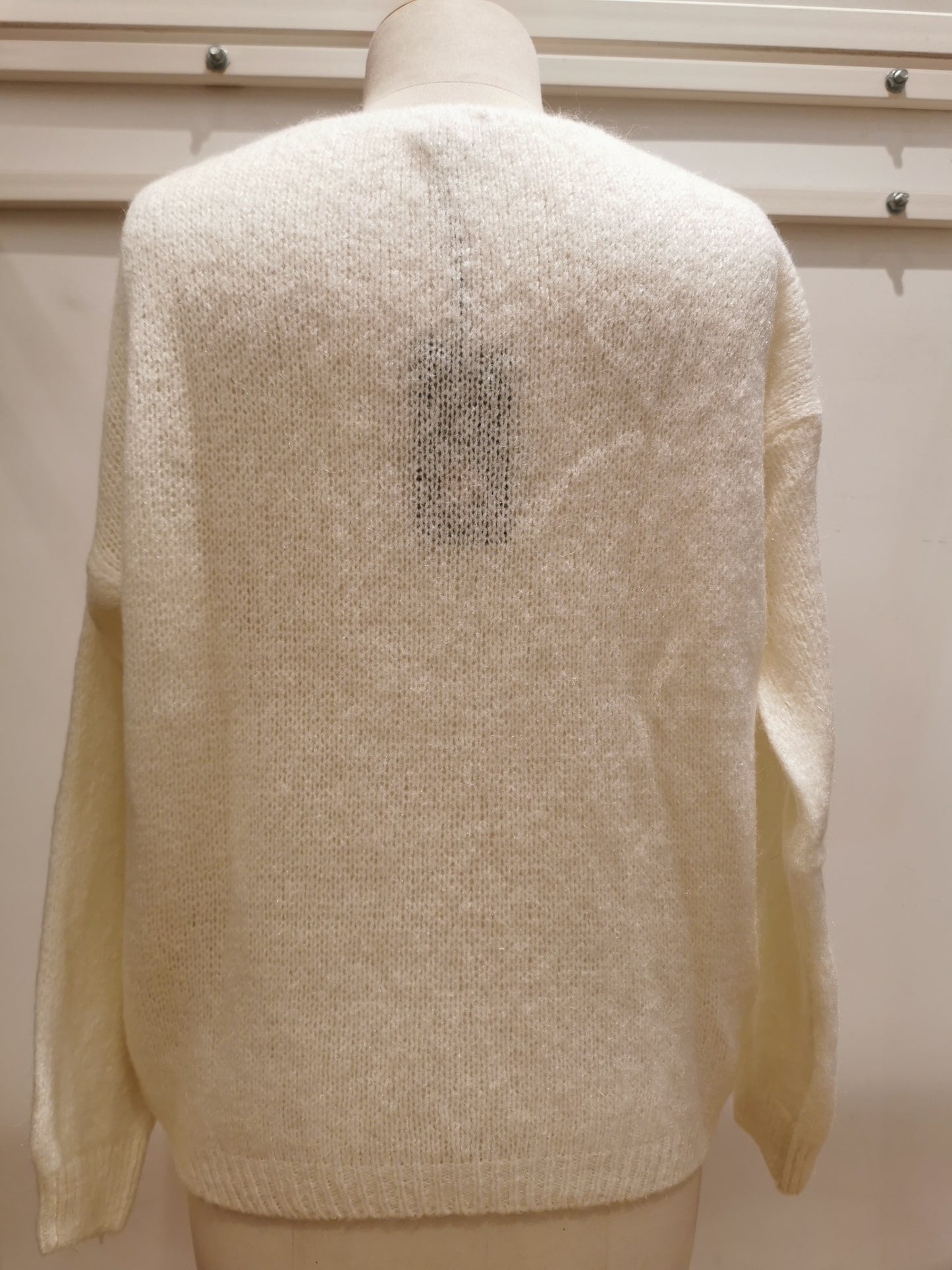 V-hals trui | Blanc Panna