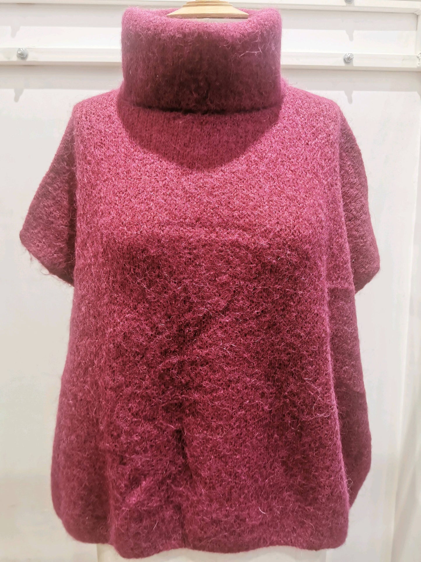 Trui met col | Bordeaux