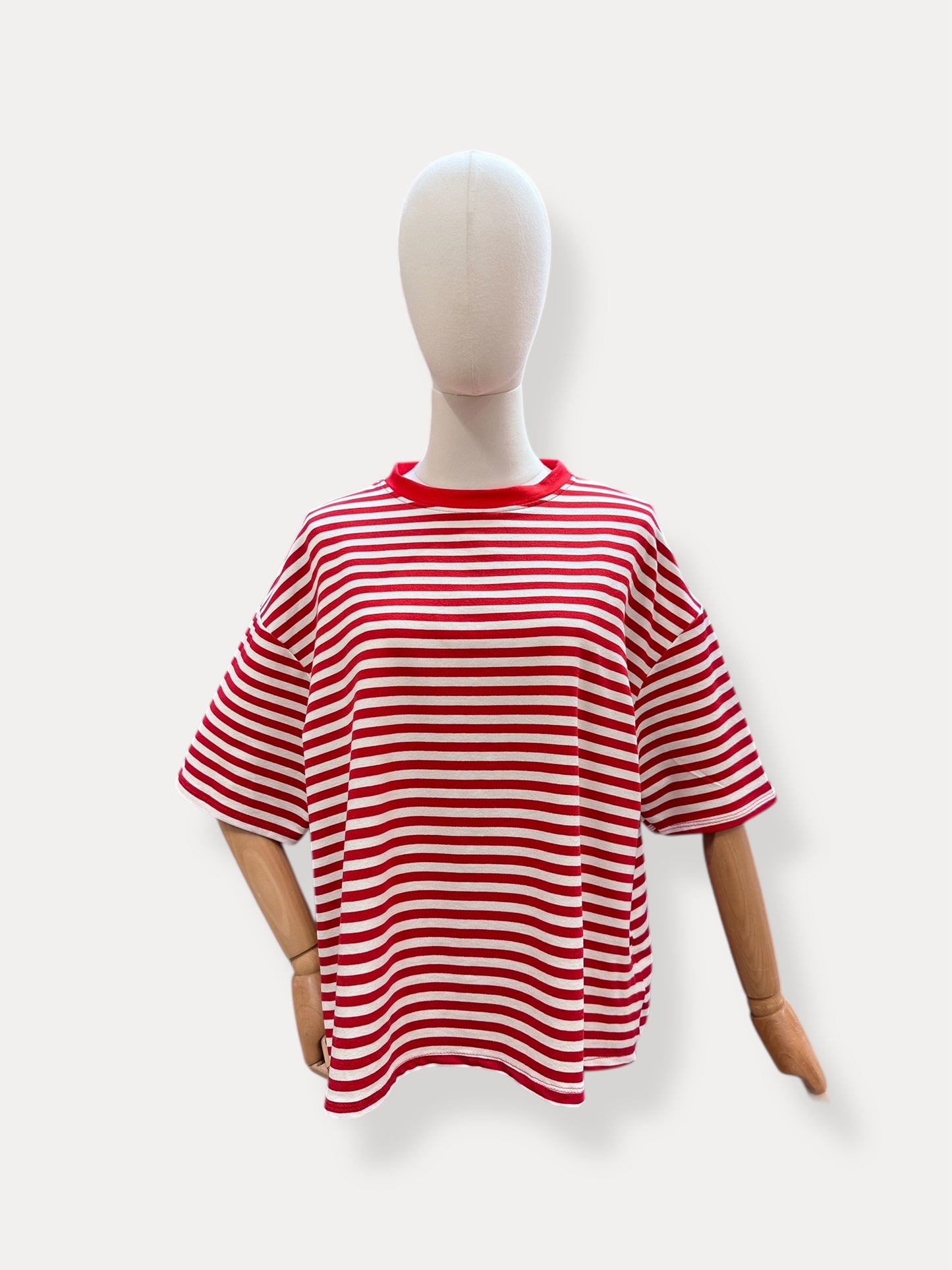 T-shirt strepen | Rood