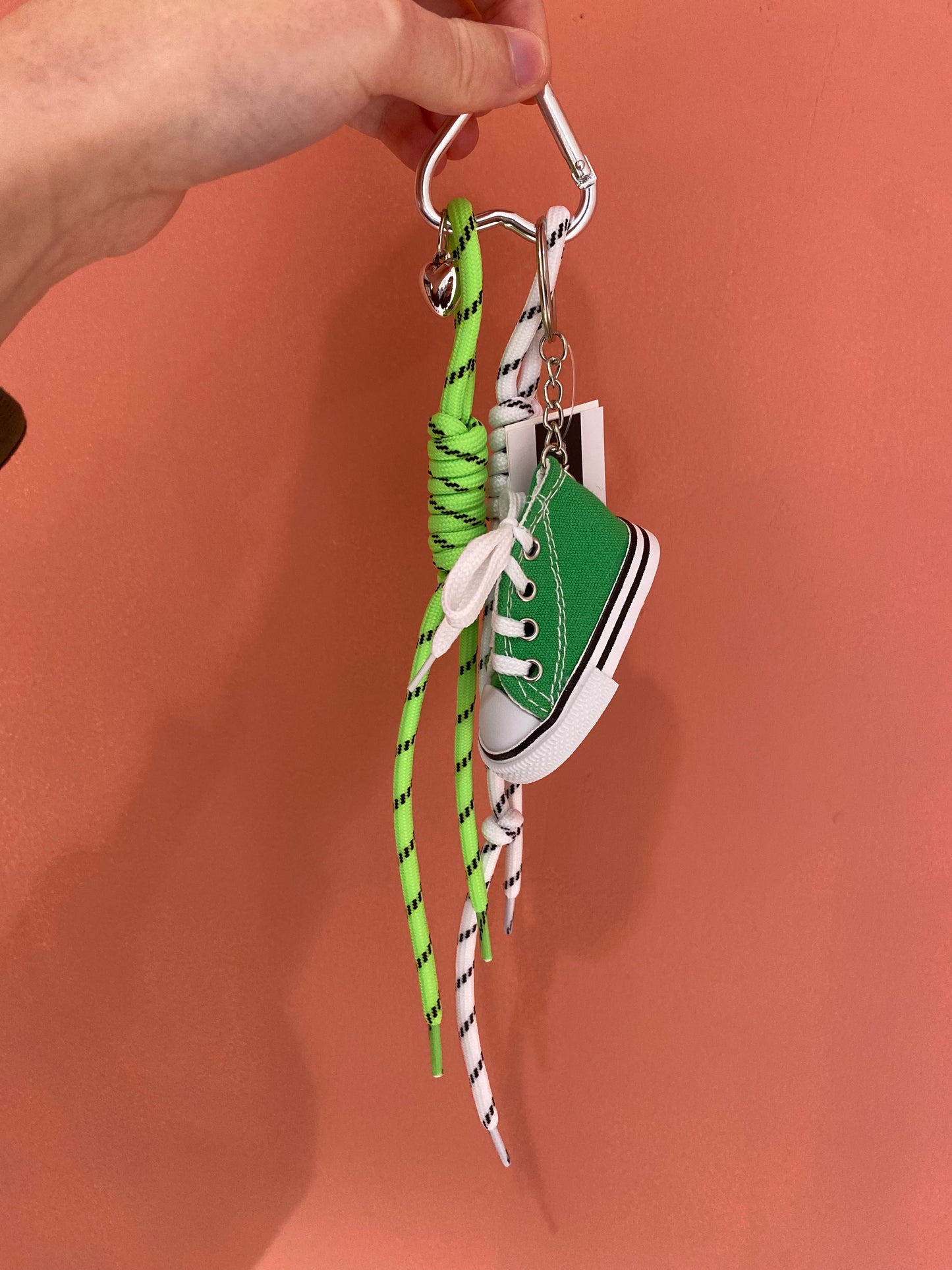 Handtas hanger/ Sleutelhanger groen