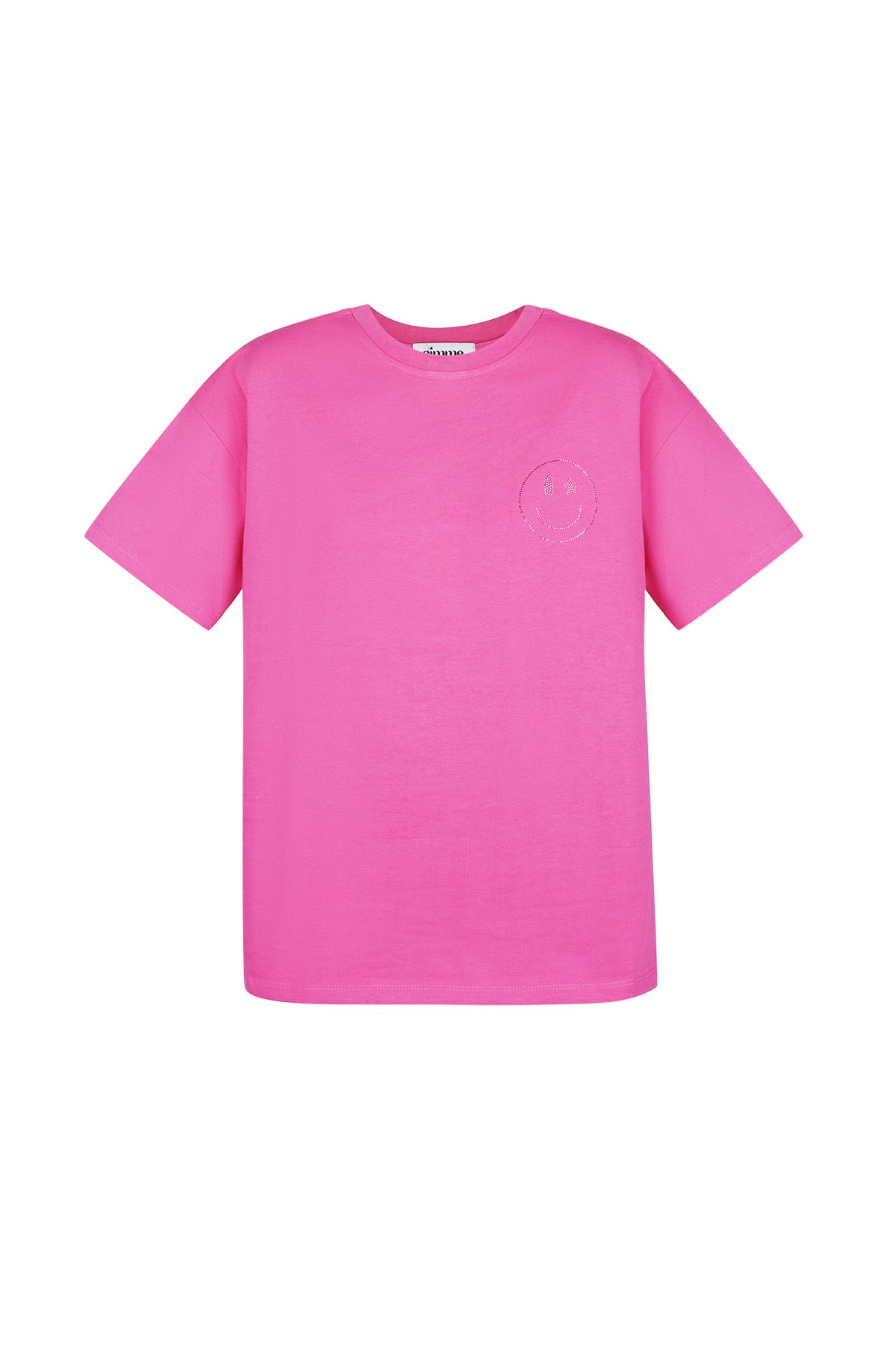 T-shirt smiley fuchsia