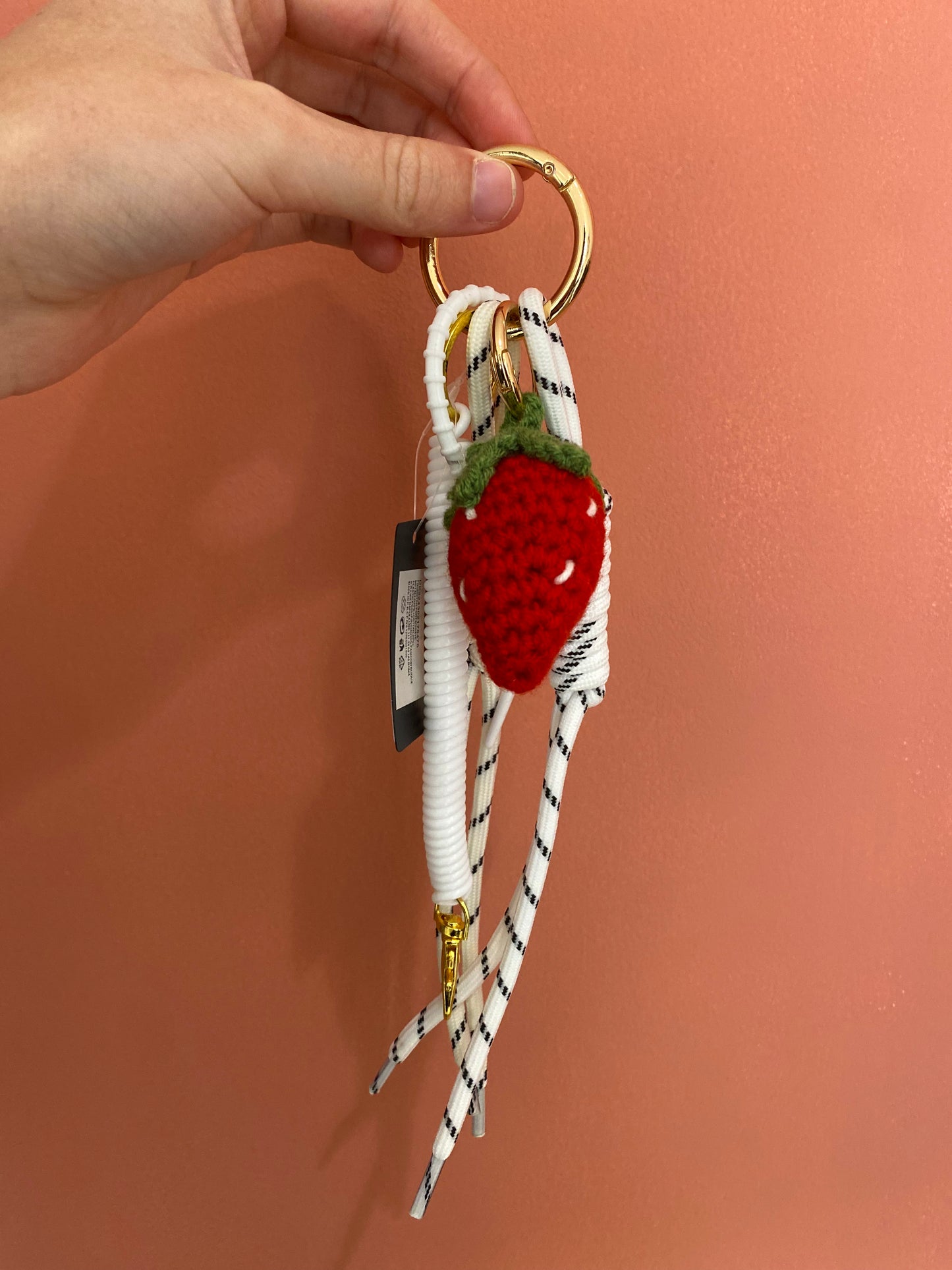 Handtas / sleutelhanger aardbei