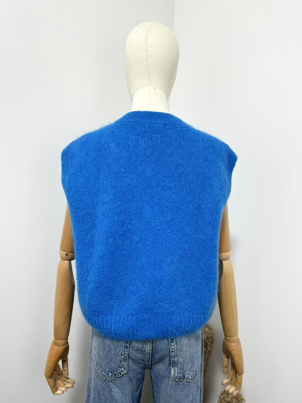 Vest met rits | Bleu