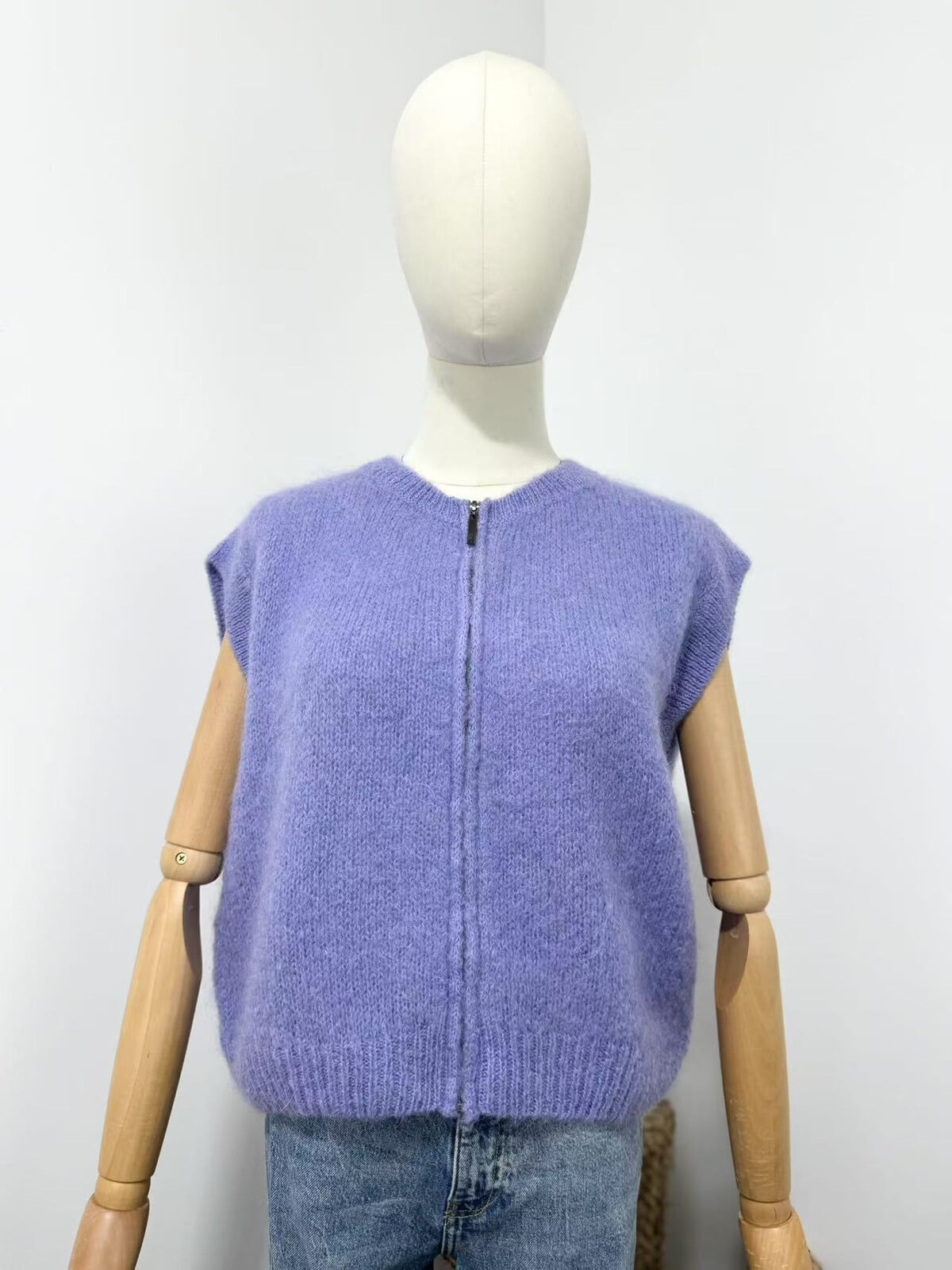 Vest met rits | Lila
