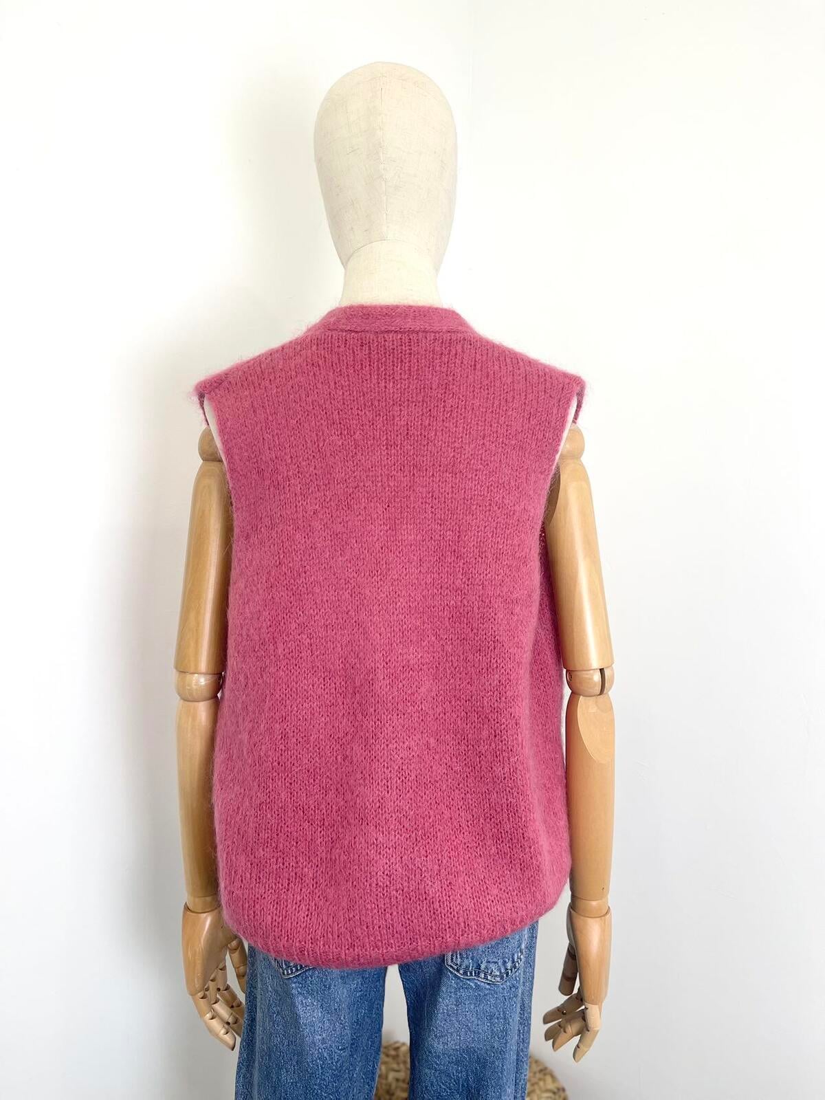 Vest met knopen | Old rose