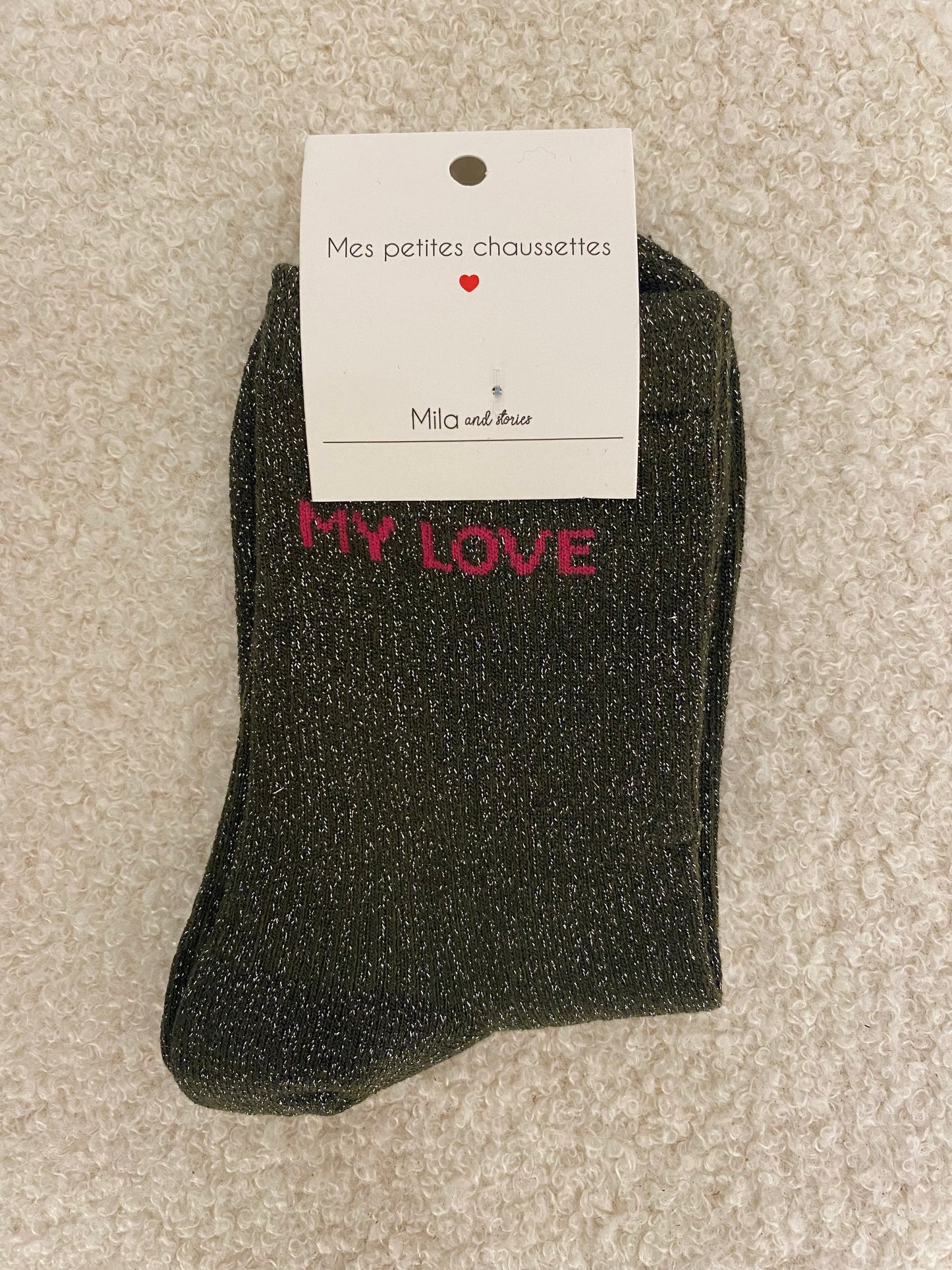 Sokken My love | khaki