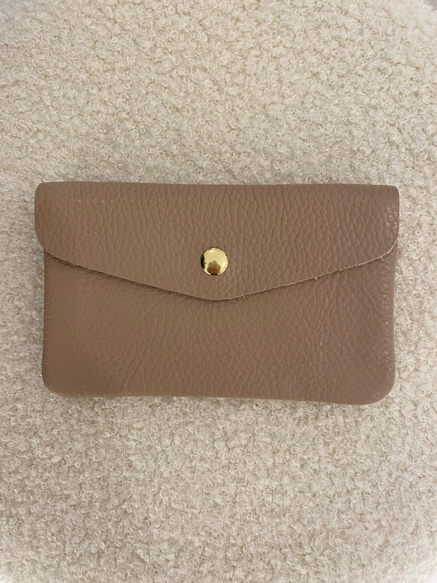 Lederen portemonnee | Zalm Roos