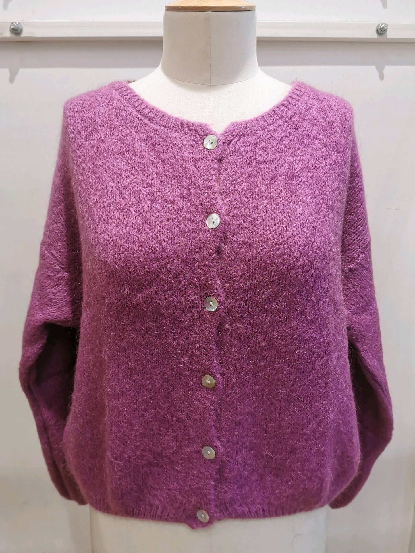 Vest met knopen | Violet