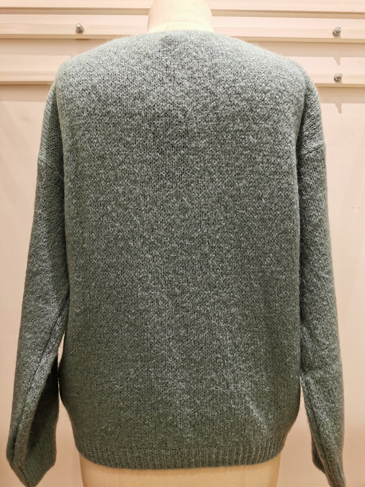 V-hals trui | Vert céladon