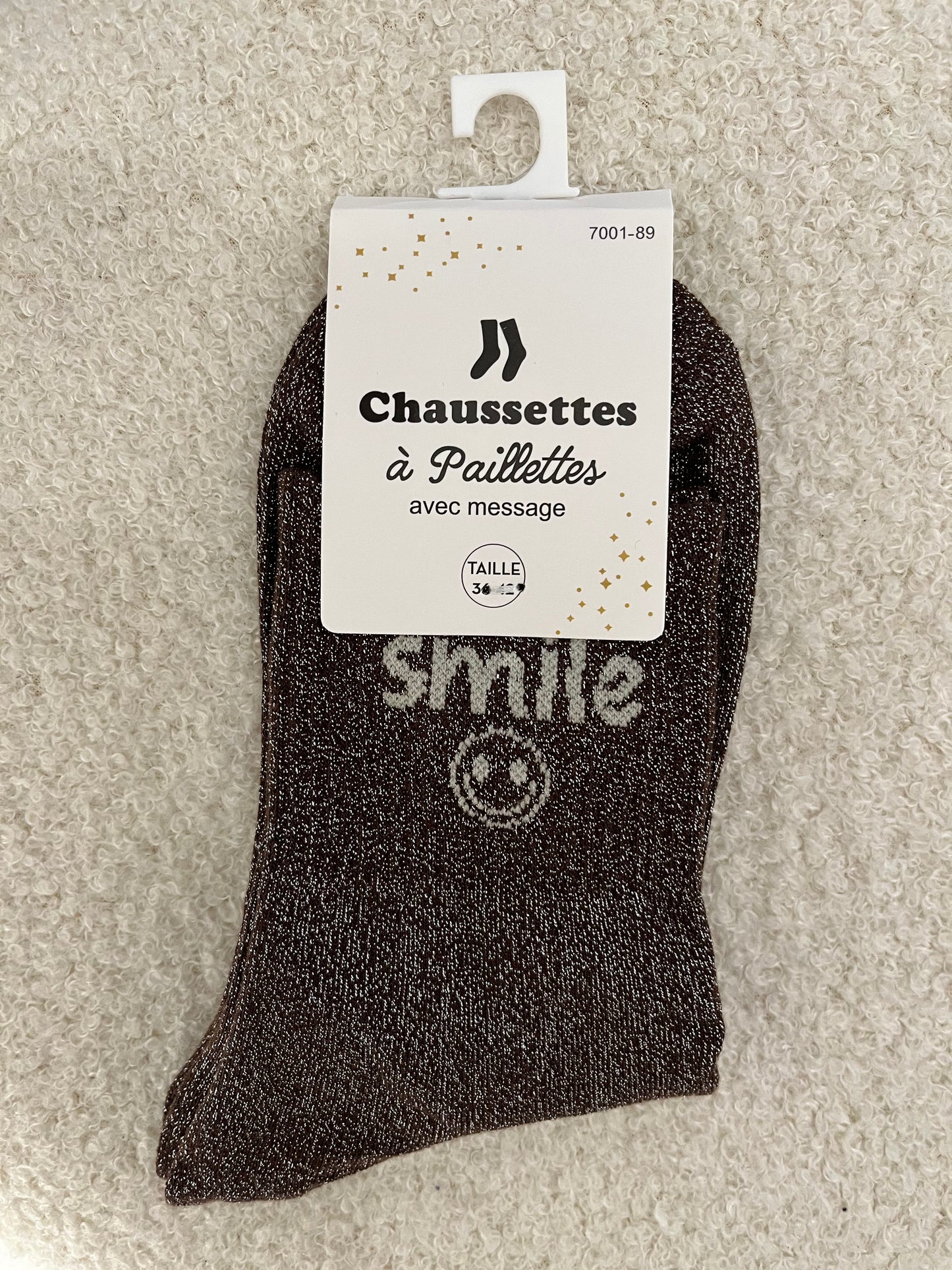 Sokken Smile | Bruin