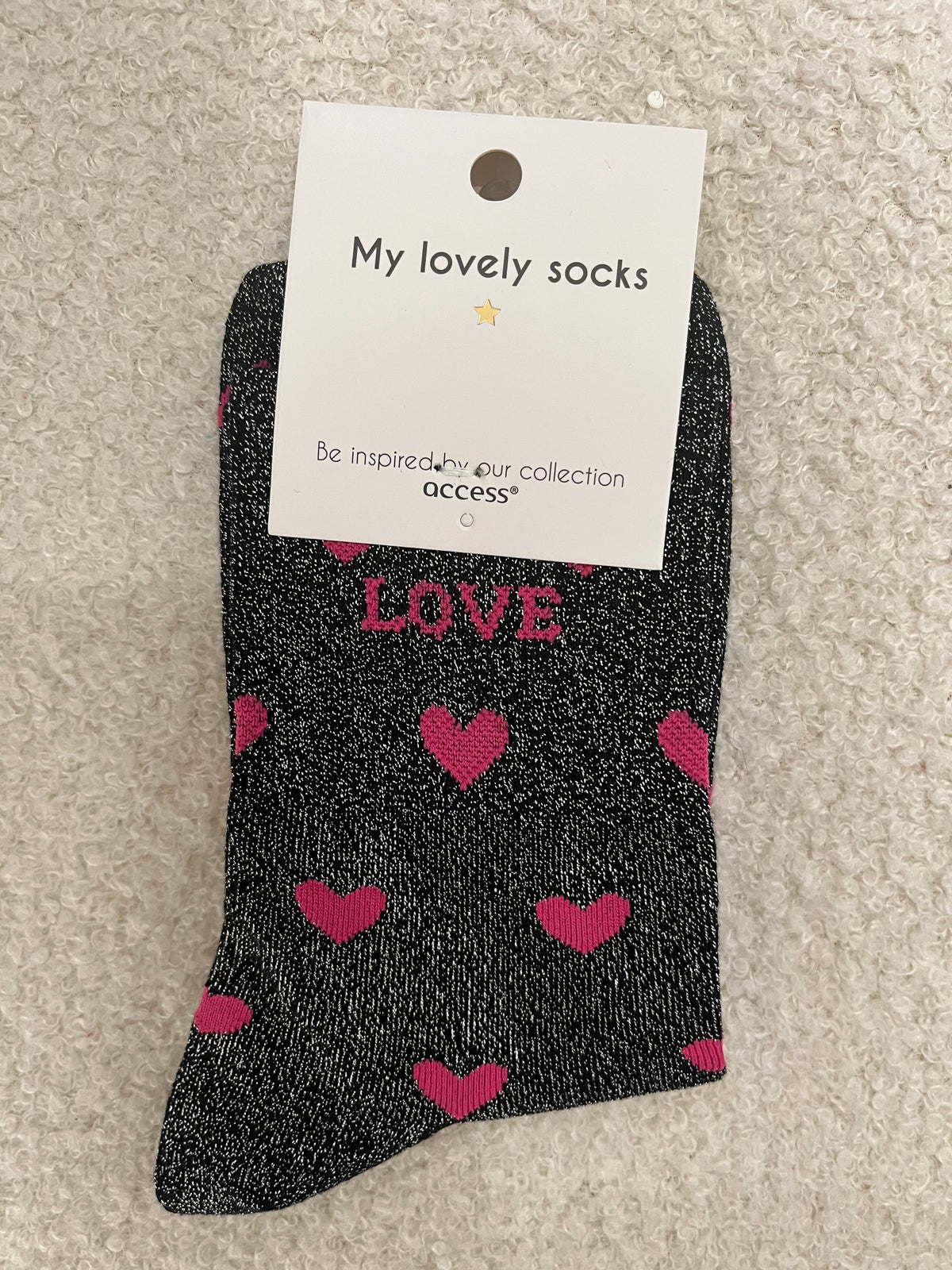 Sokken love | Zwart