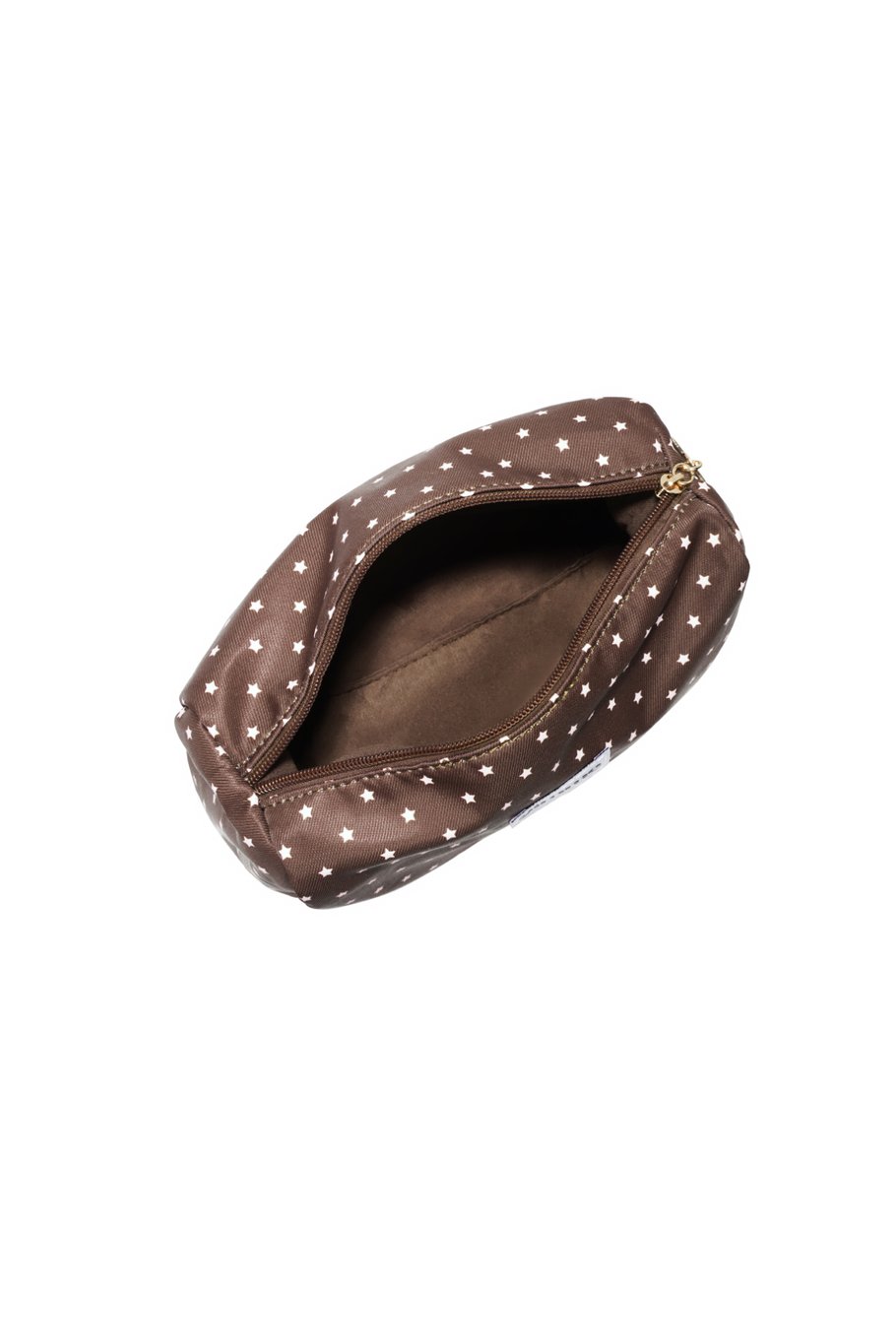 Make-up tasje sterretjes | Bruin