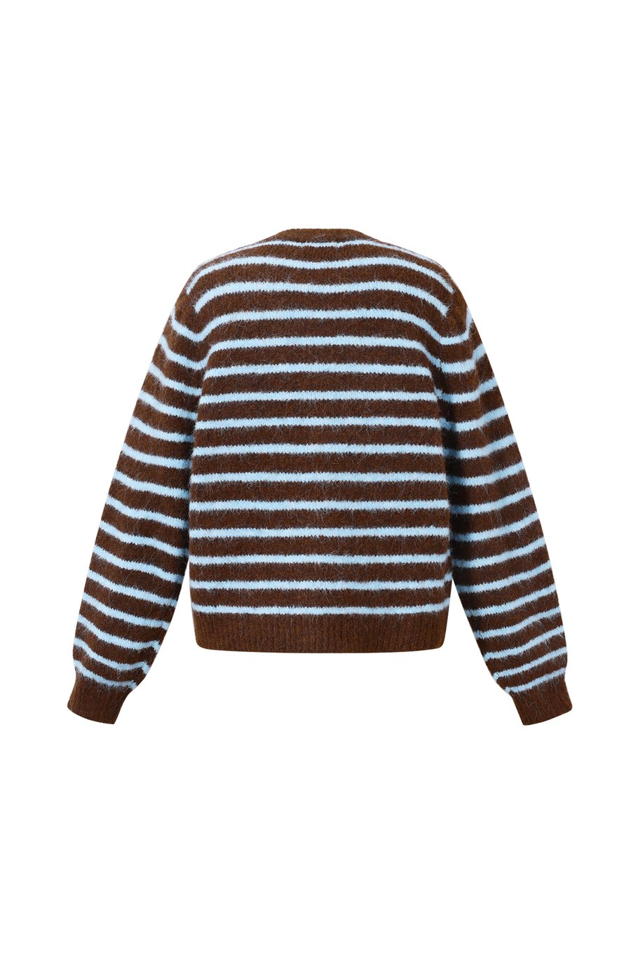 Vest met strepen | Blauw & Bruin