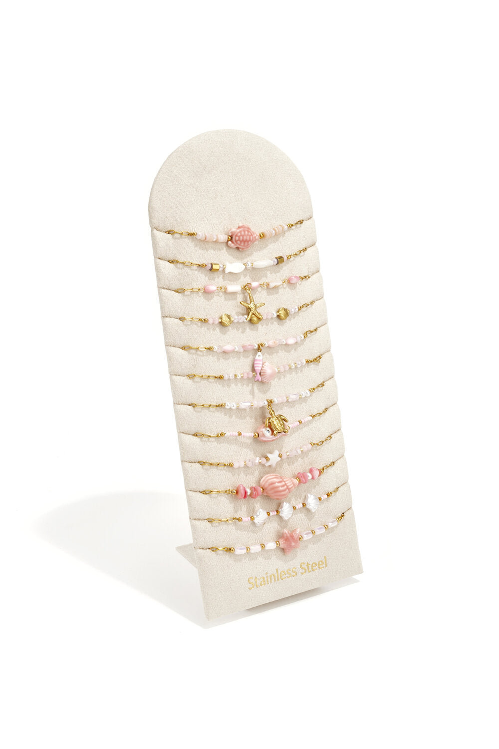 Armbandensets vis vakantie | Licht roos