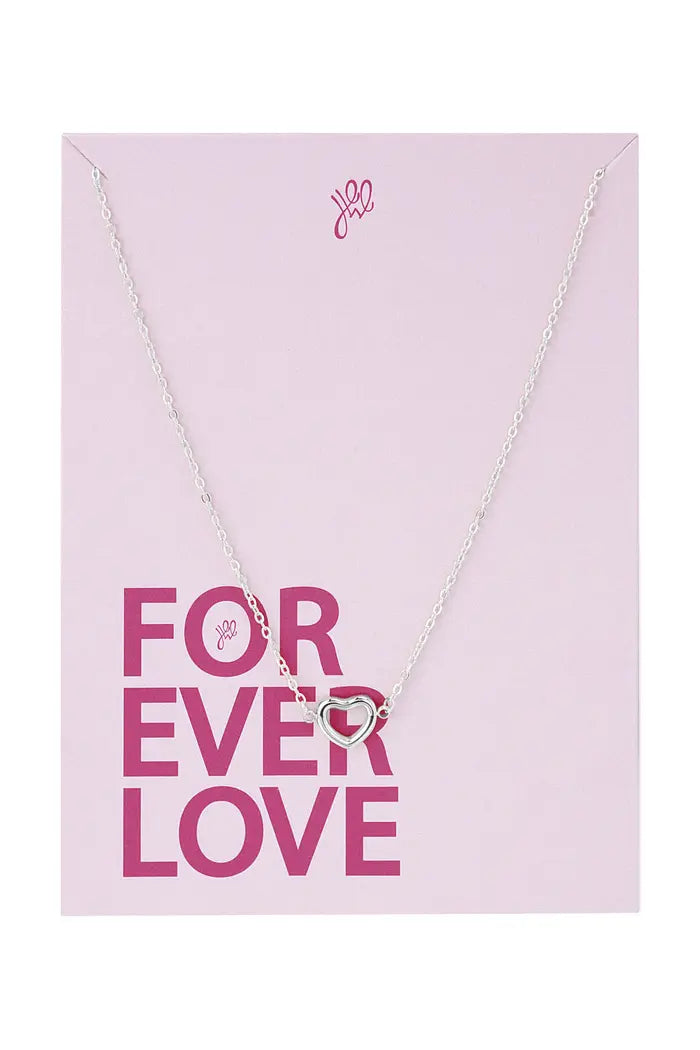 Ketting met hartje - Zilver