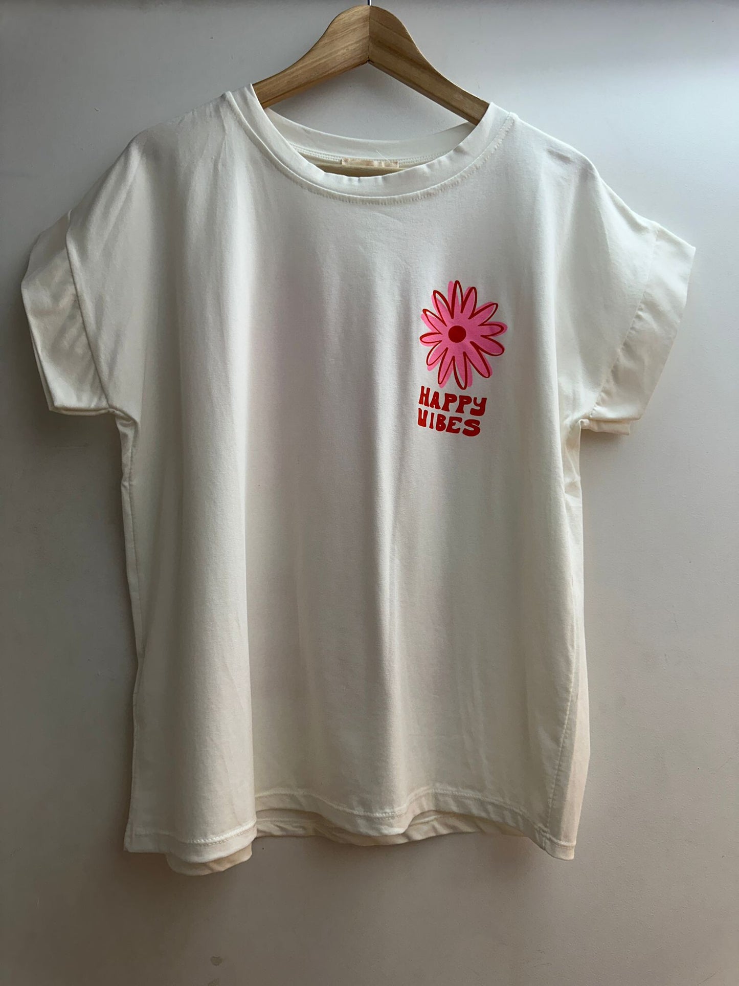 T-shirt Happy Vibes | Wit