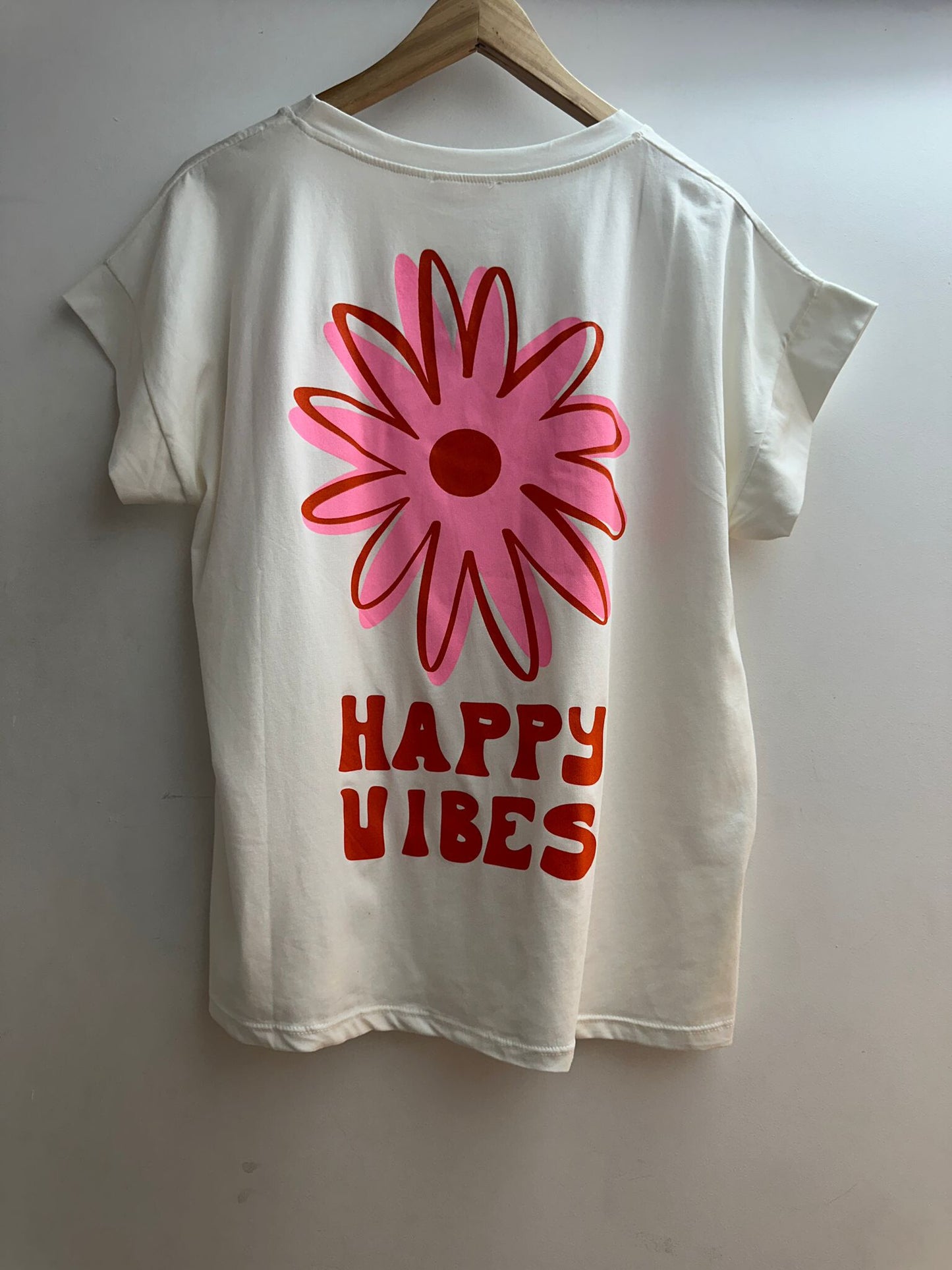 T-shirt Happy Vibes | Wit