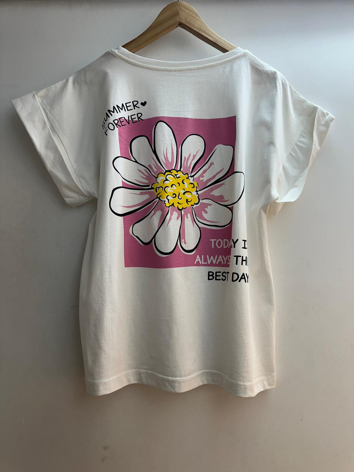 T-shirt Summer forever | Wit