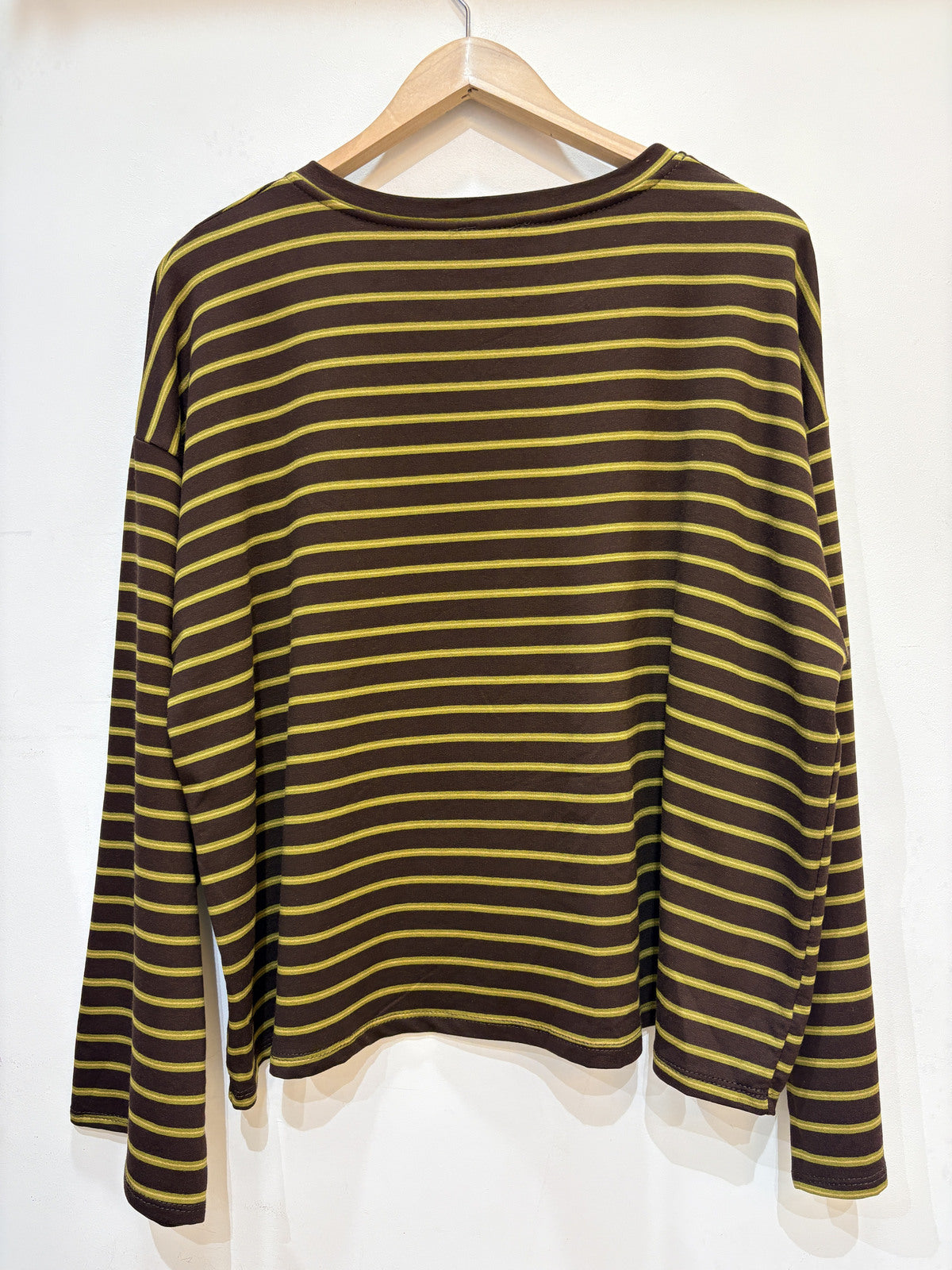 Longsleeve met strepen | geel/Groen