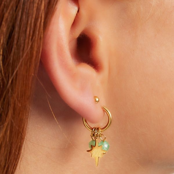 Natuursteen oorbellen