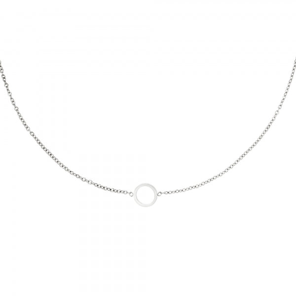 Open cirkel ketting | Zilver