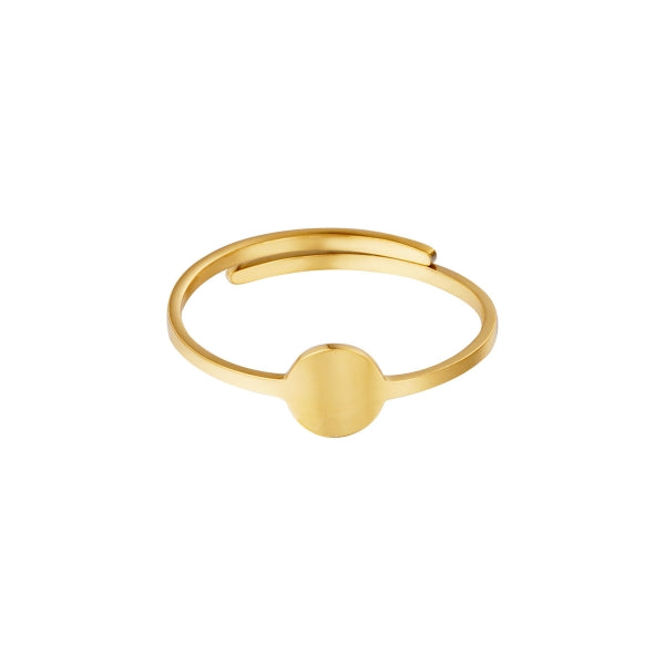 Cirkel ring | Goud