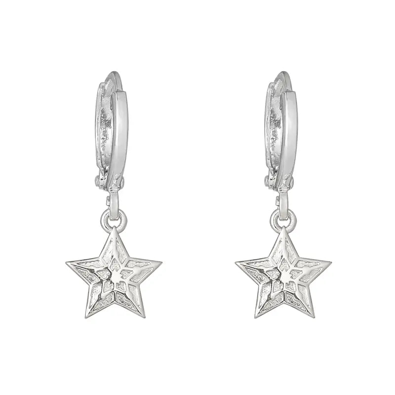 Oorbellen Sparkling star | Zilver