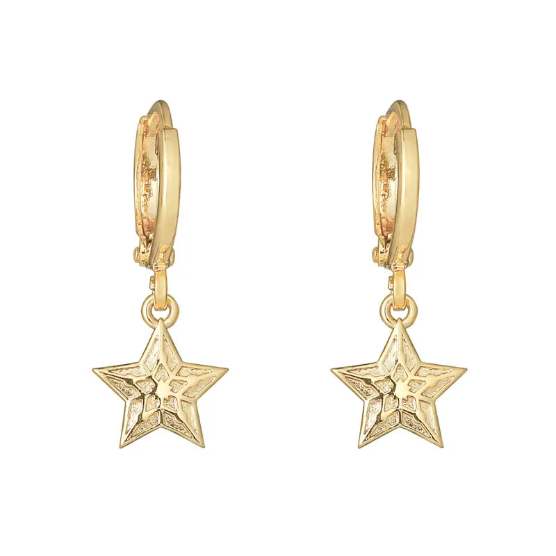 Oorbellen Sparkling star | Goud