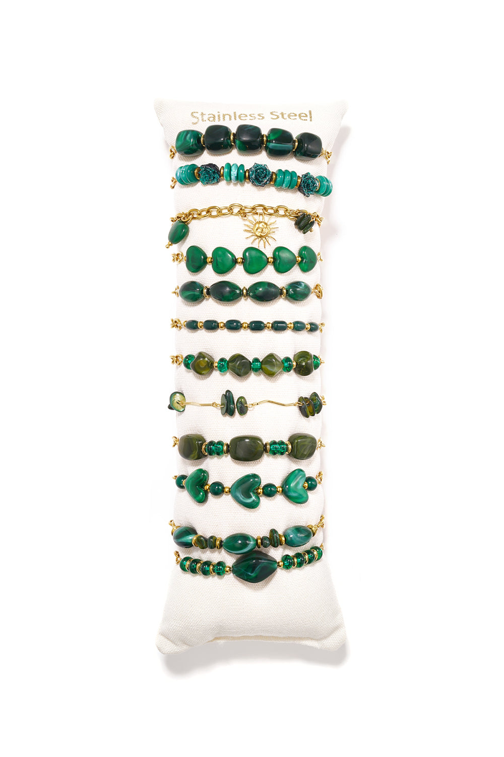Armband Hartvormig | Donkergroen