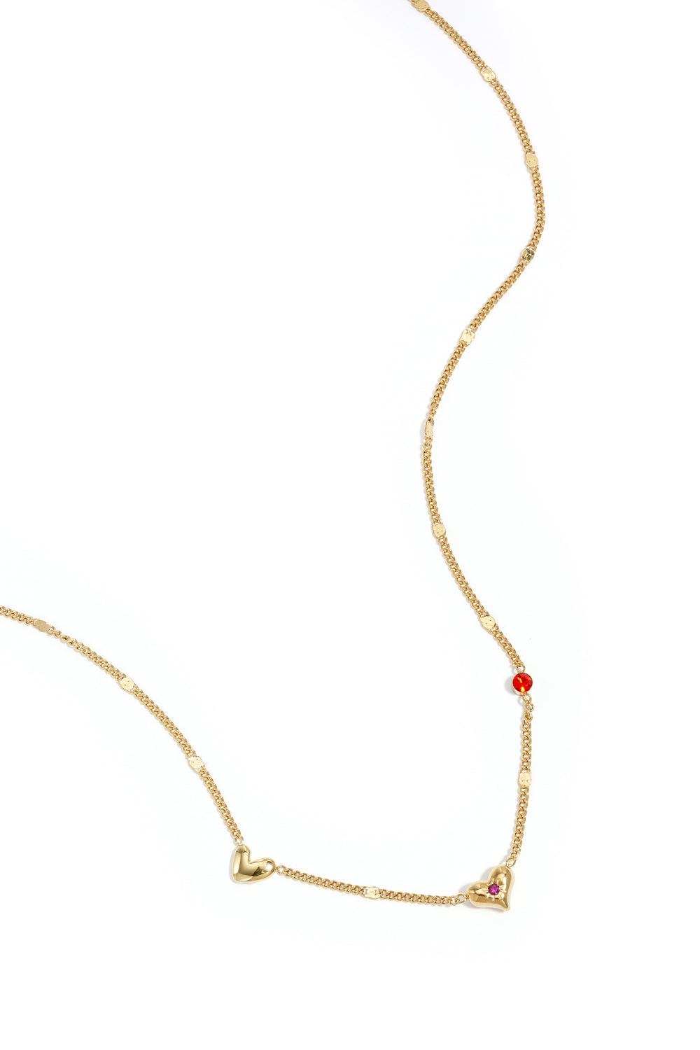 Ketting met Hartje en steentjes